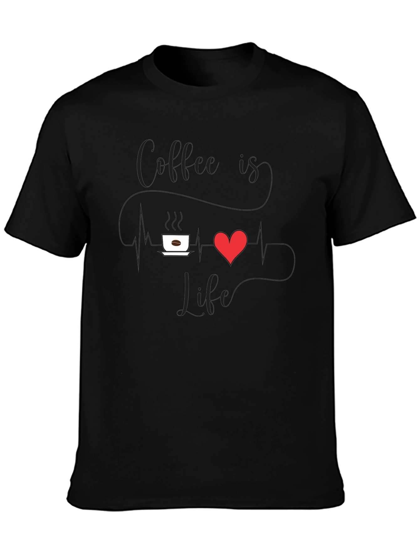 Coffee Is Life Mens Graphic T-Shirt