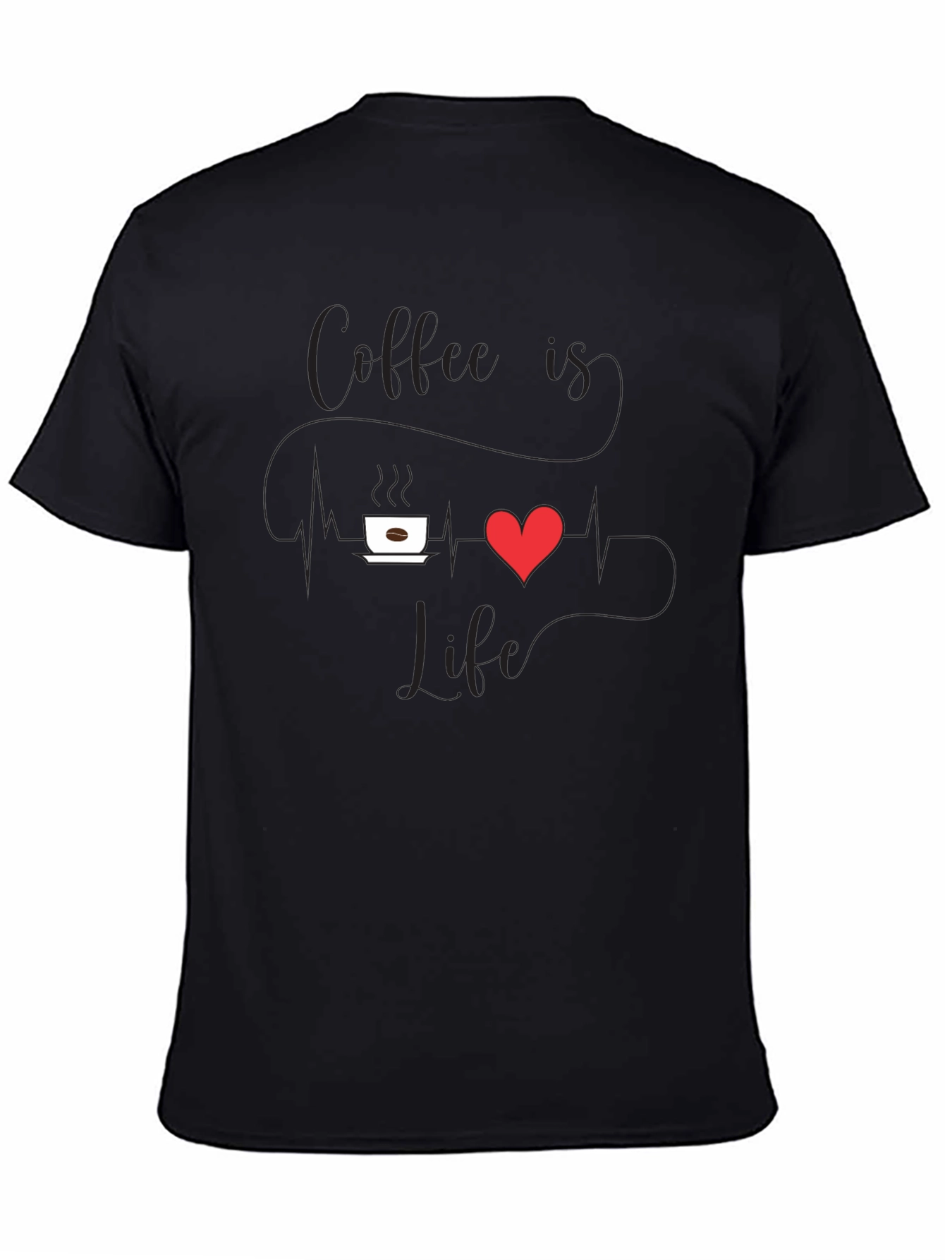 Coffee Is Life Mens Graphic T-Shirt