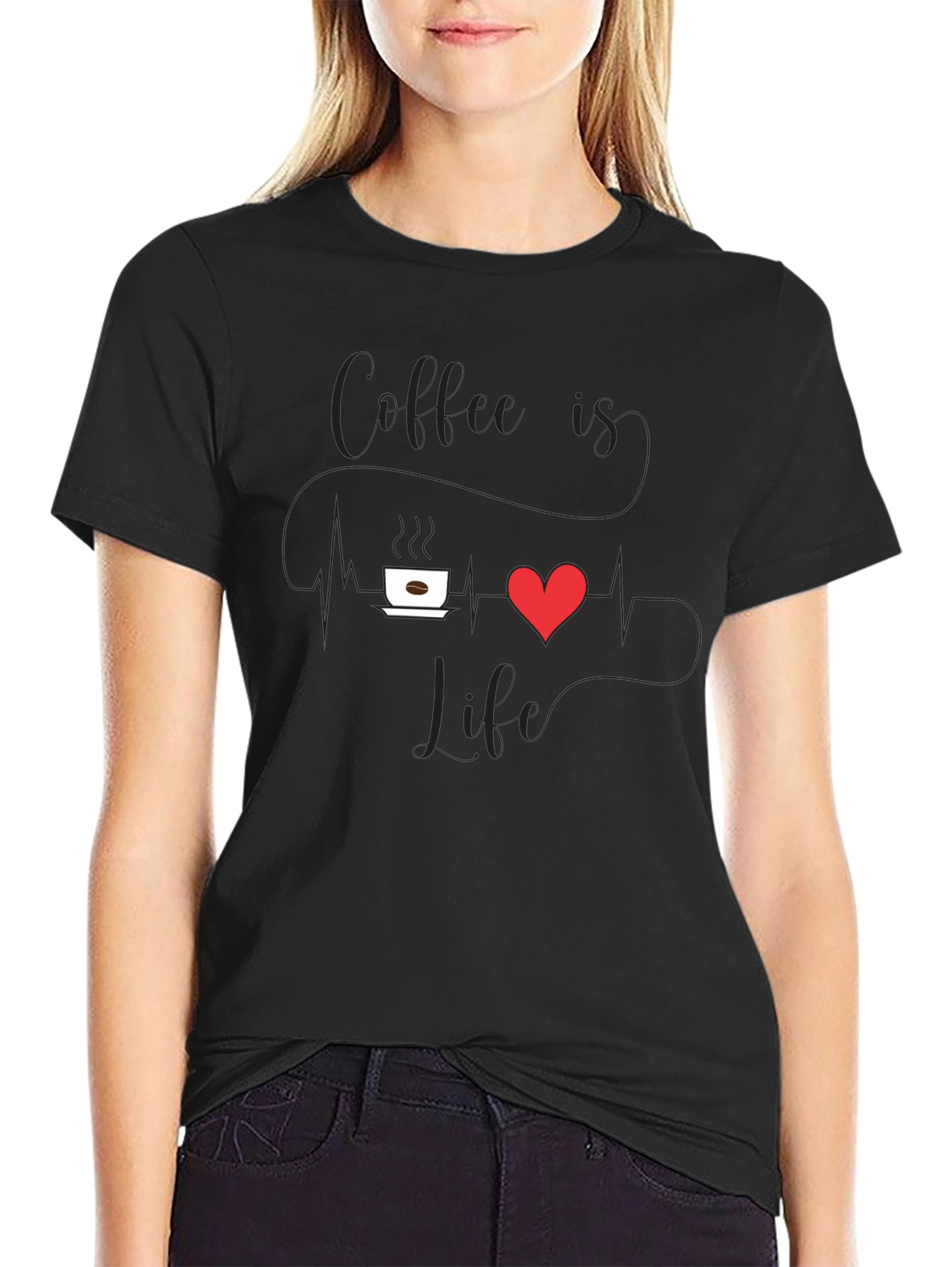 Coffee Is Life Mens Graphic T-Shirt