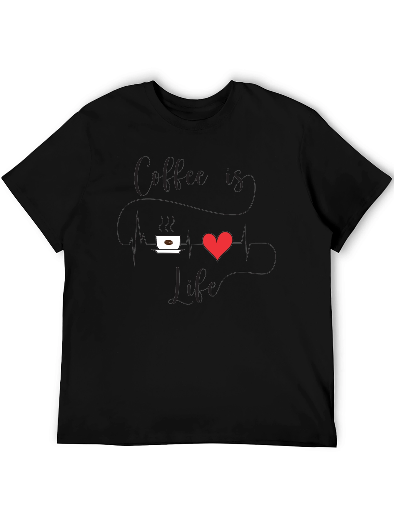 Coffee Is Life Mens Graphic T-Shirt