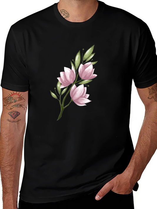 Floral Print Crew Neck T-Shirt