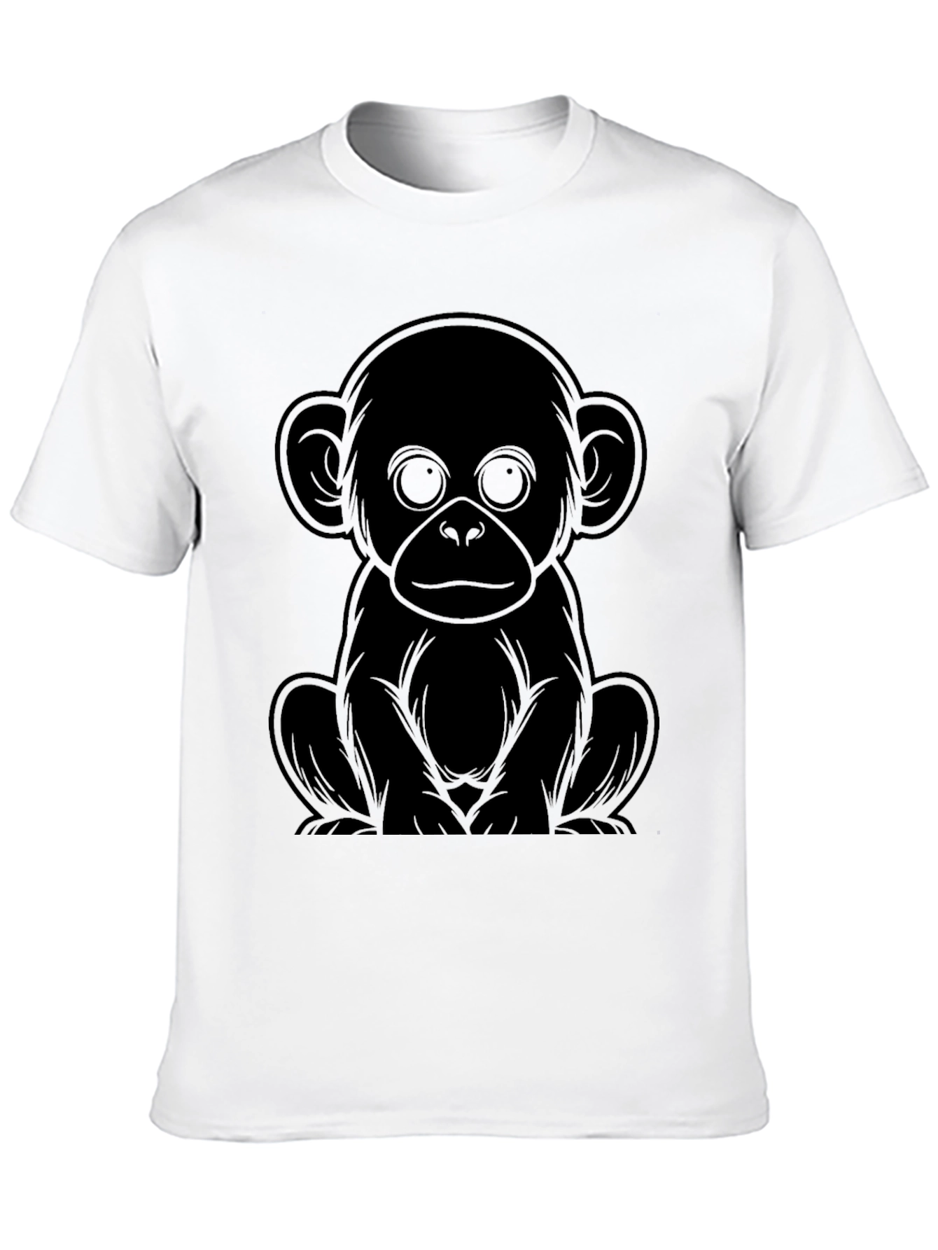 Monkey Graphic Tee - Black Unisex T-Shirt