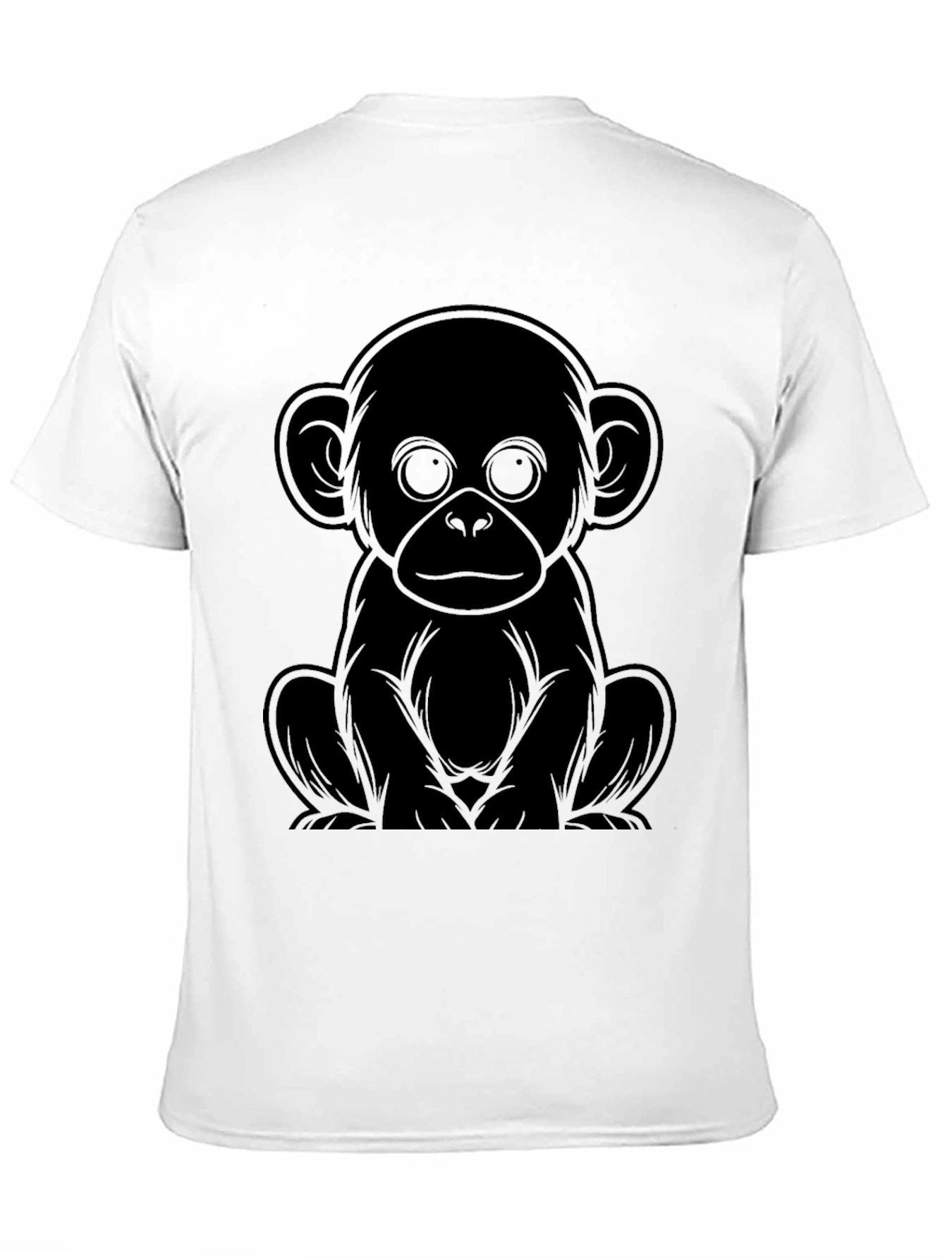 Monkey Graphic Tee - Black Unisex T-Shirt