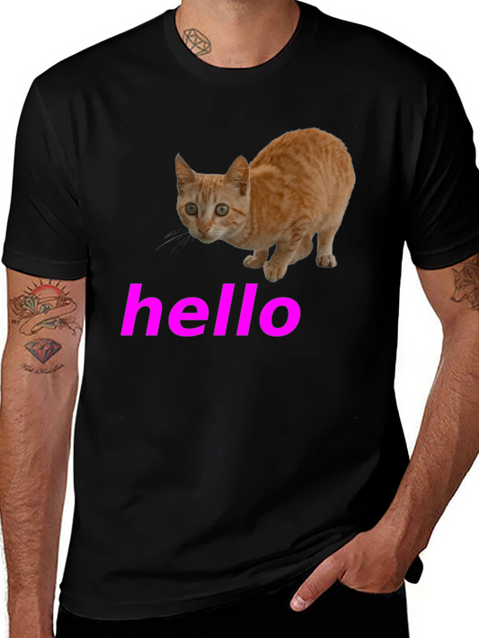Cat Graphic Tee - Hello Kitty Style