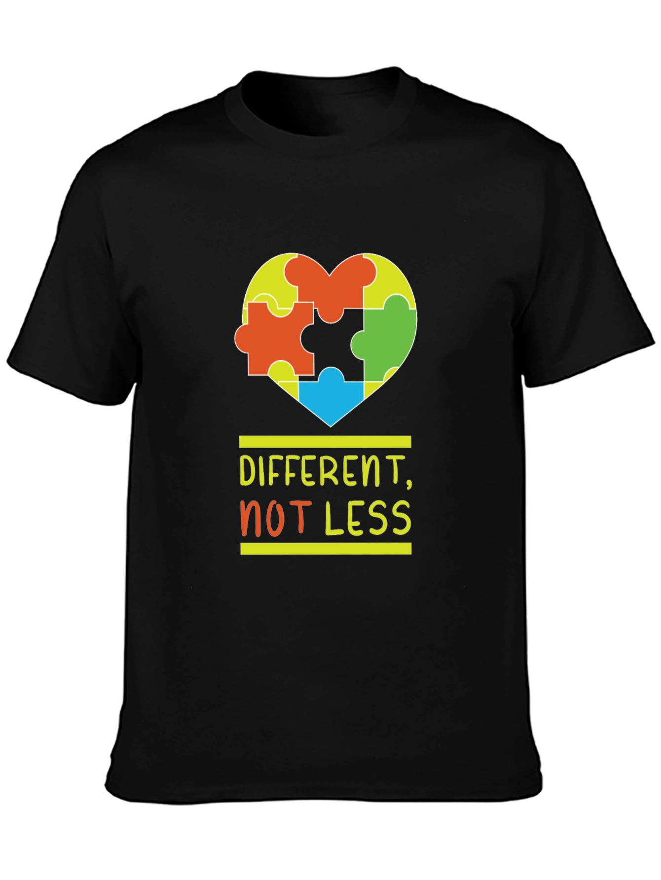Autism Awareness T-Shirt - Different Not Less