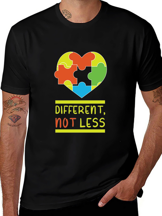 Autism Awareness T-Shirt - Different Not Less