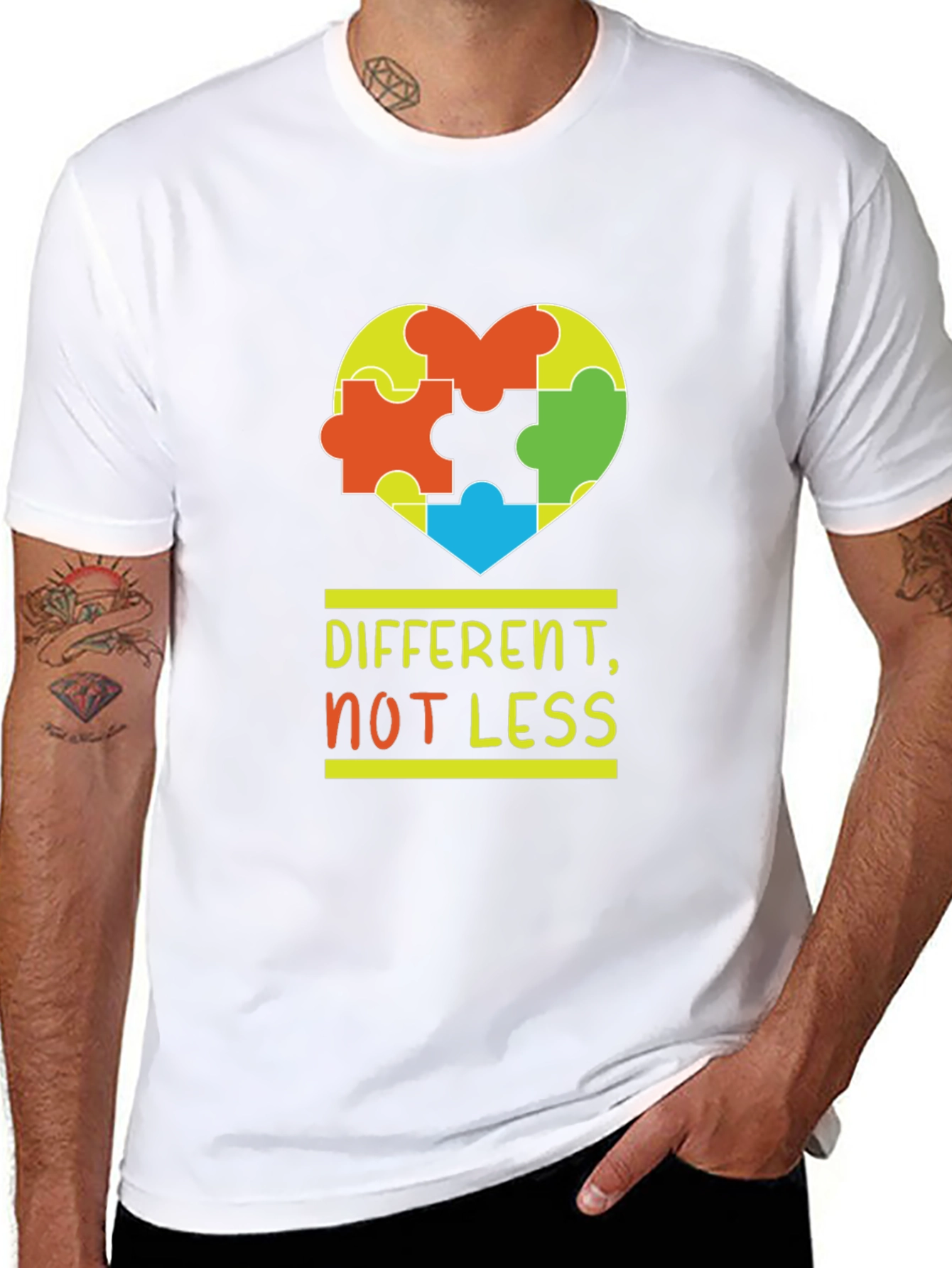 Autism Awareness T-Shirt - Different Not Less