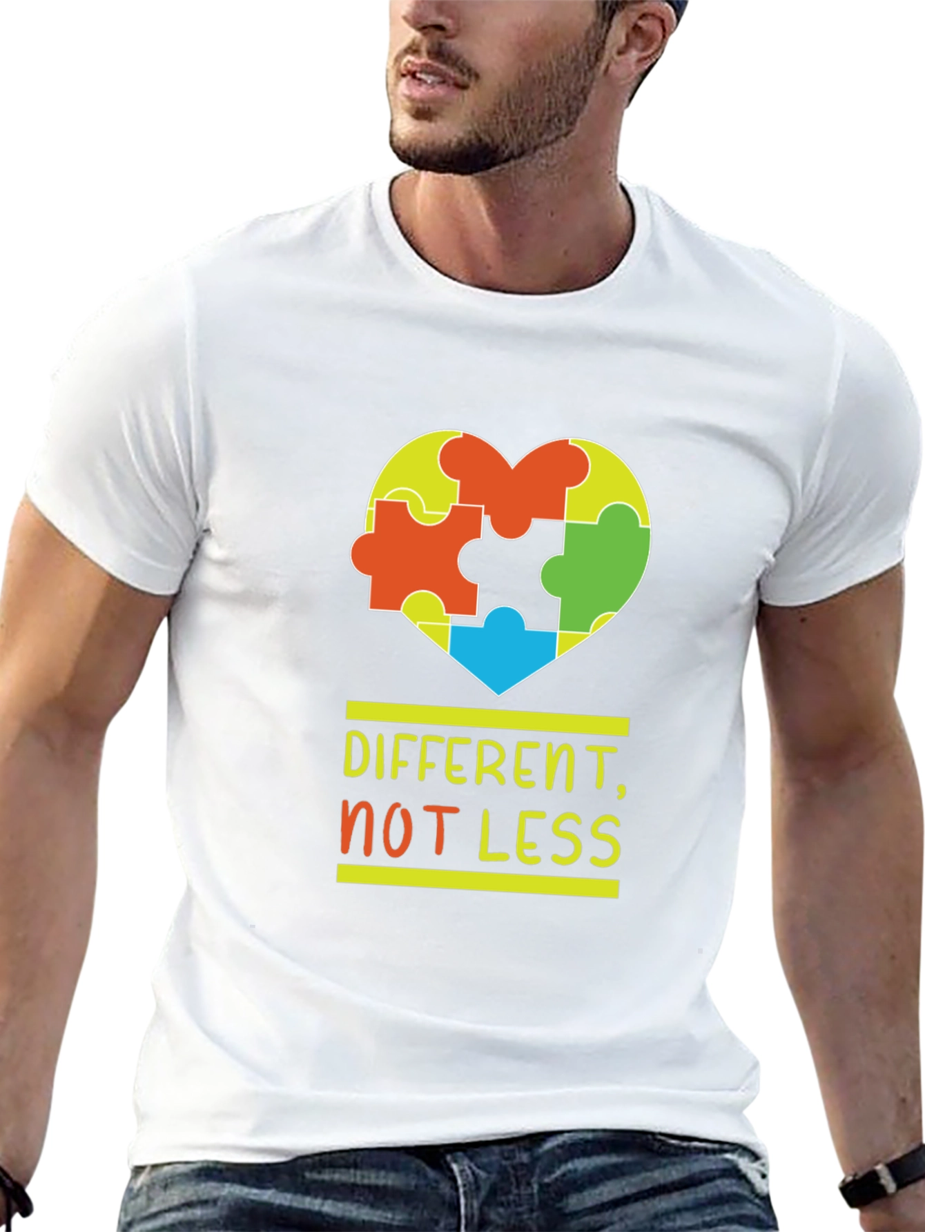 Autism Awareness T-Shirt - Different Not Less