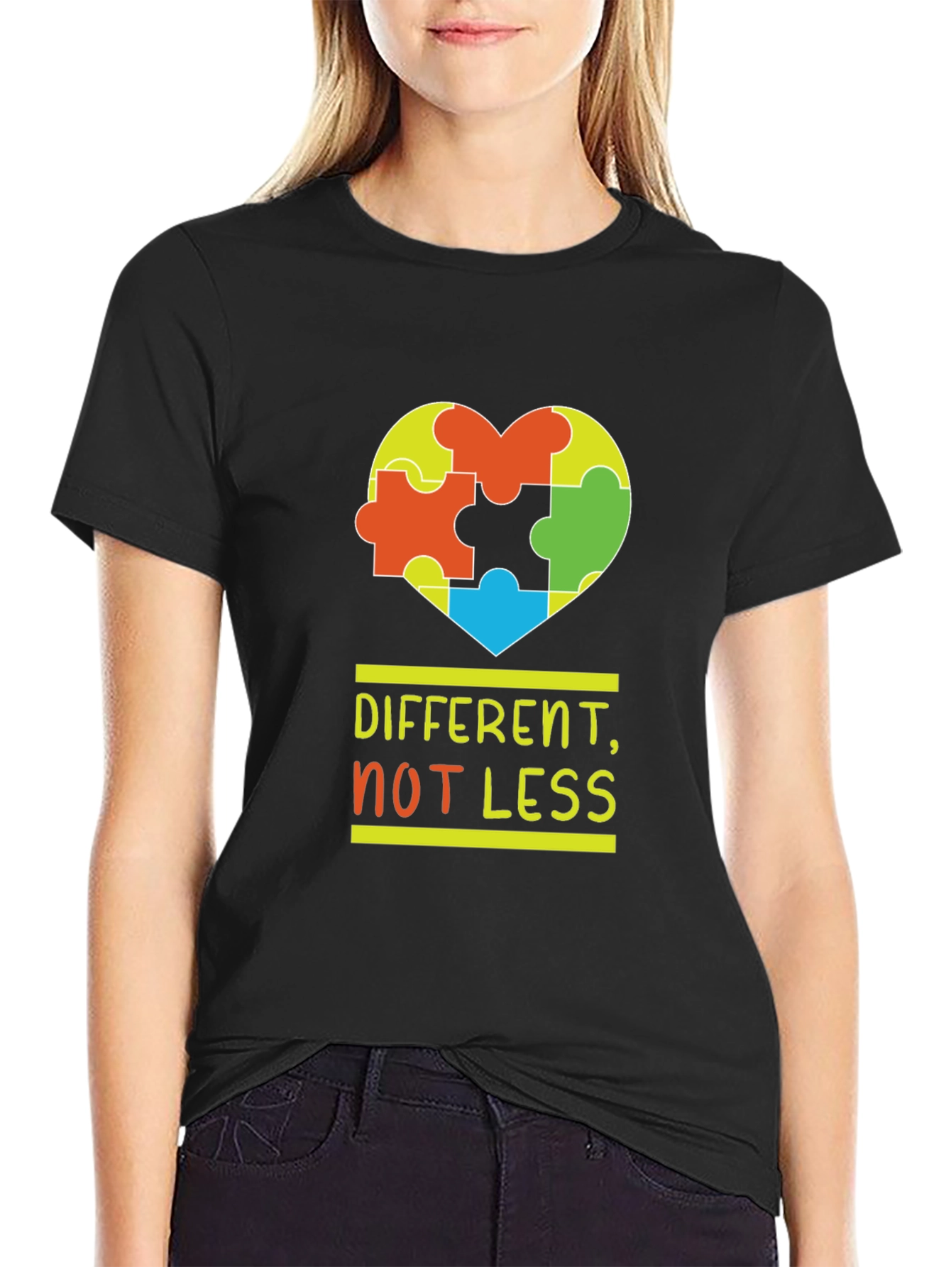 Autism Awareness T-Shirt - Different Not Less