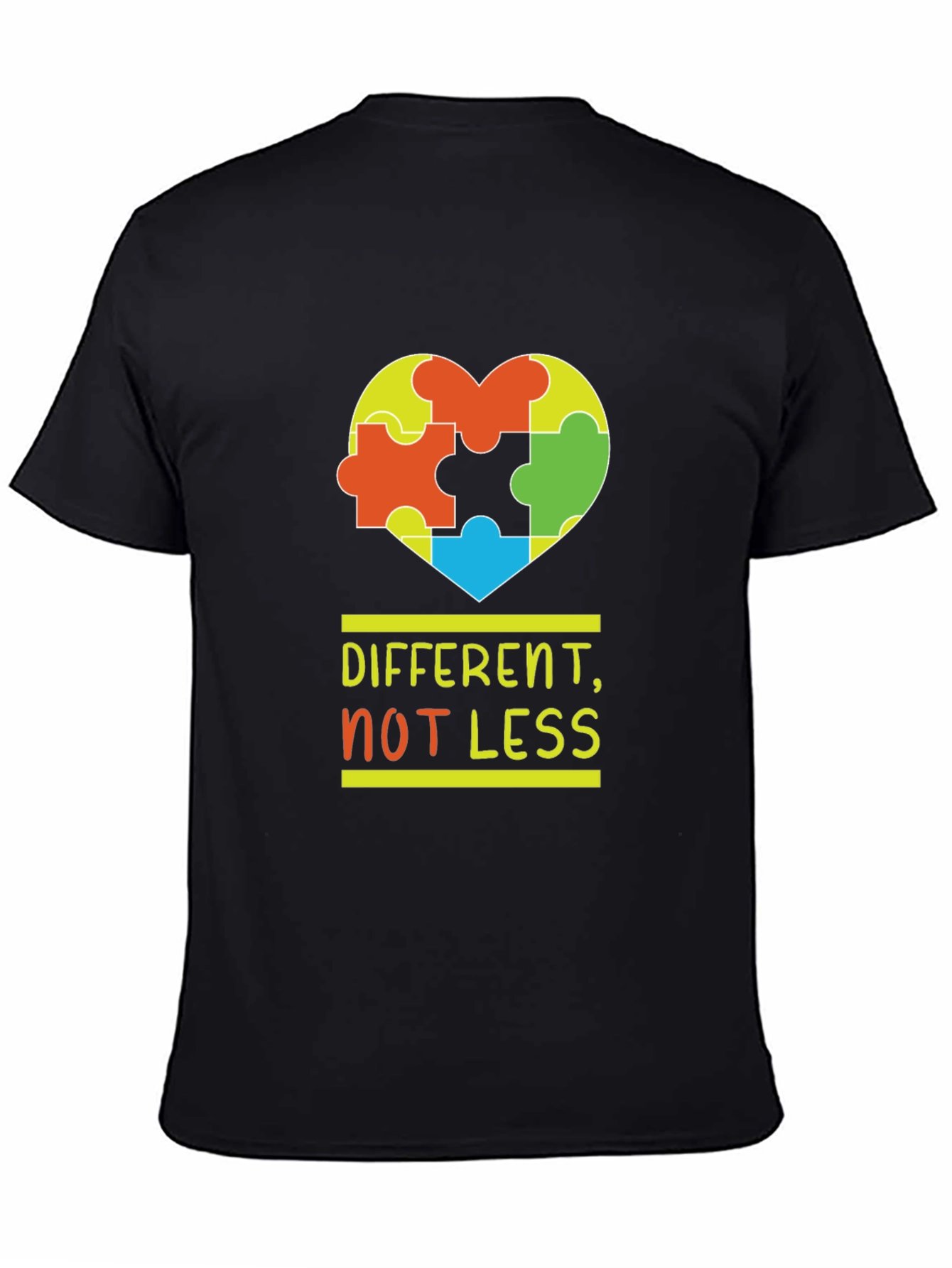 Autism Awareness T-Shirt - Different Not Less