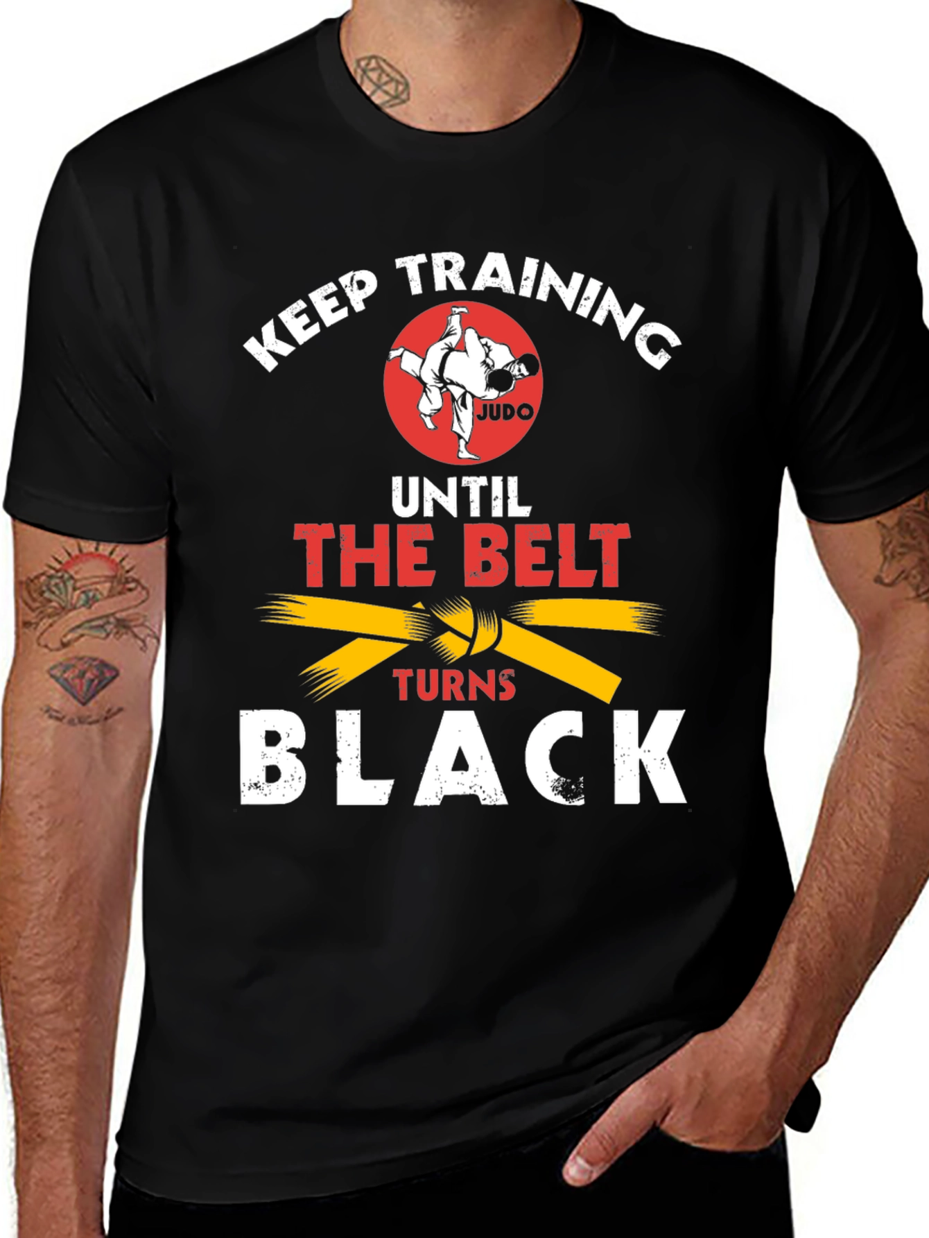 Judo Training Until Black Belt Graphic T-Shirt