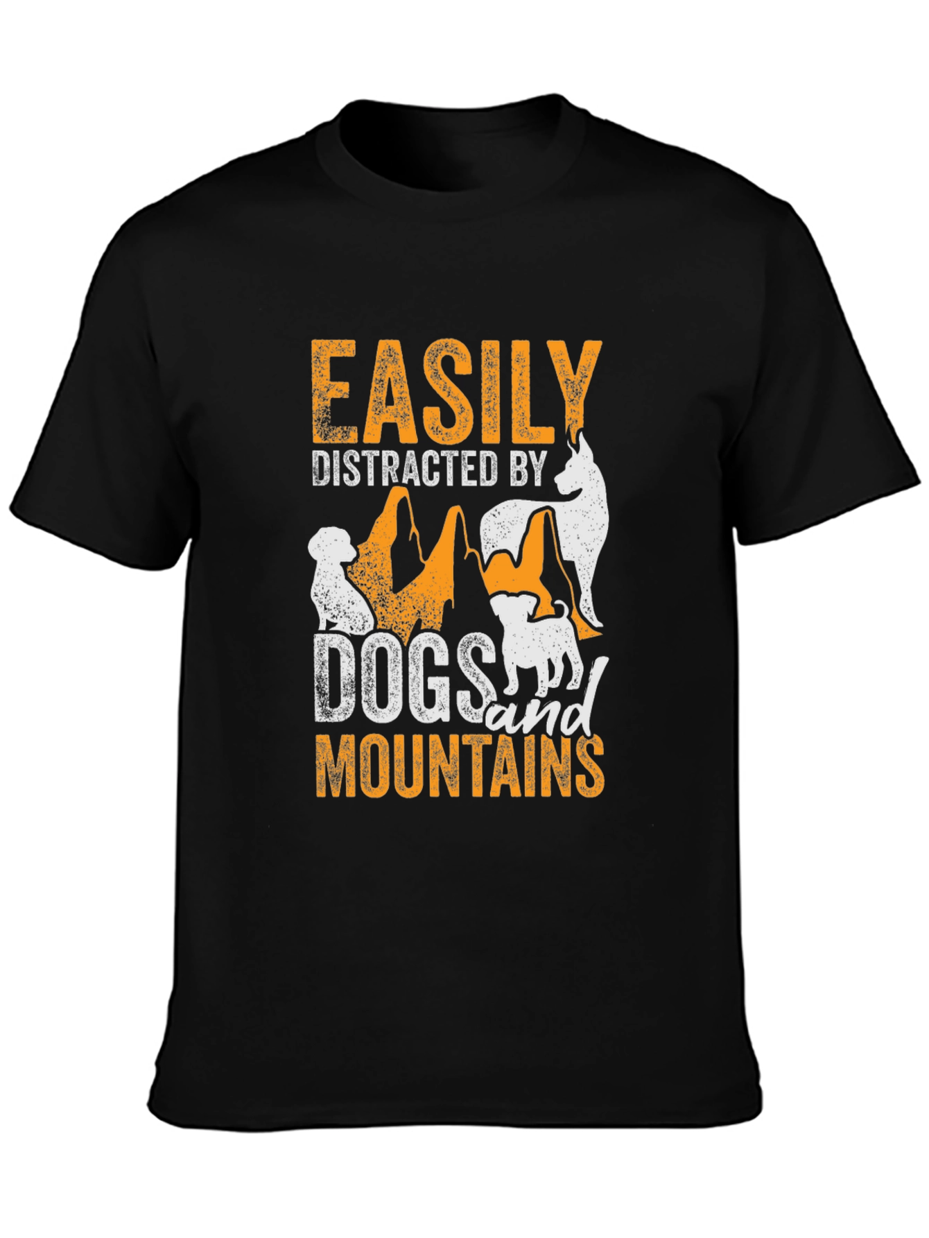 Easily Distracted by Dogs and Mountains T-Shirt