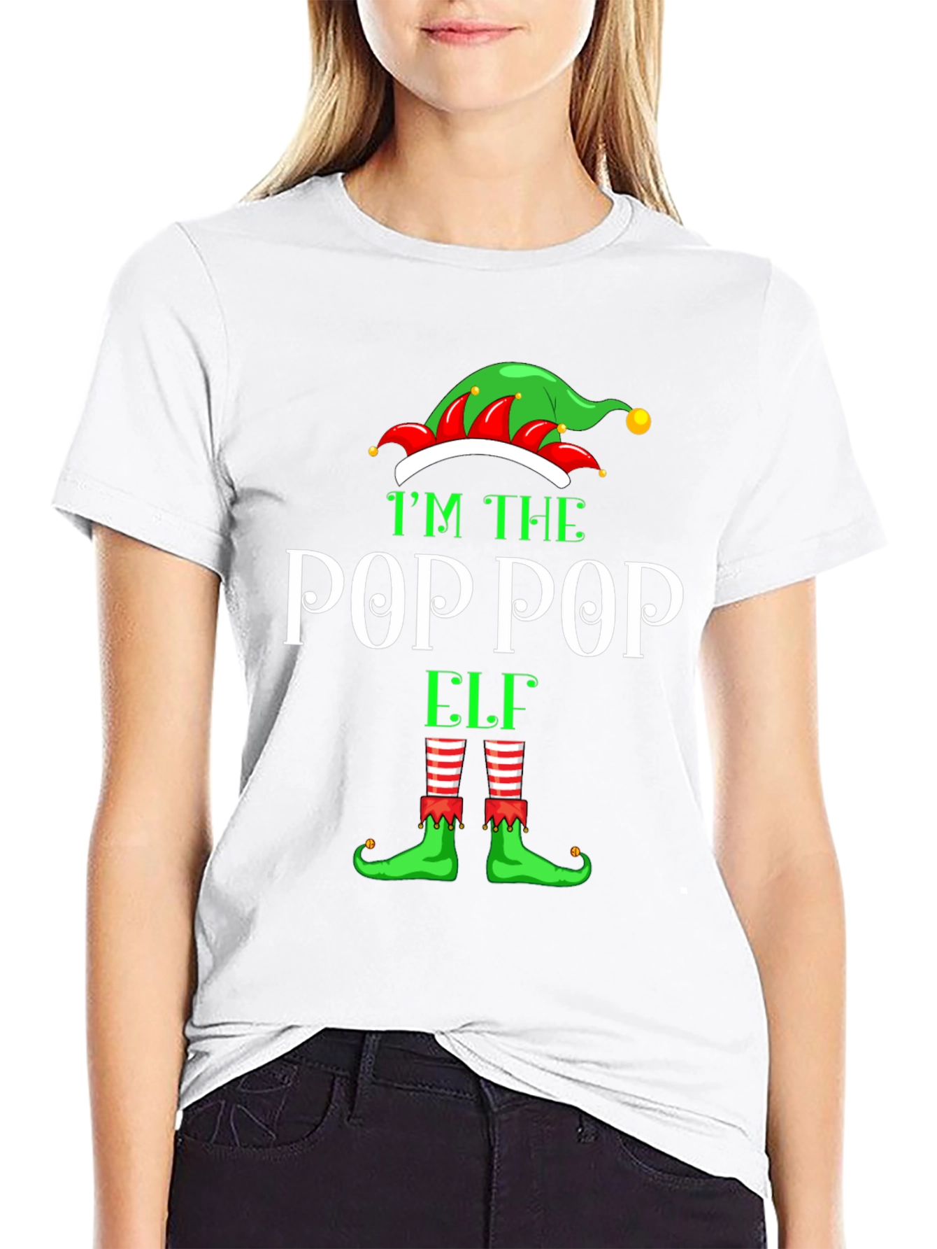 Im The Pop Pop Elf Graphic Tee