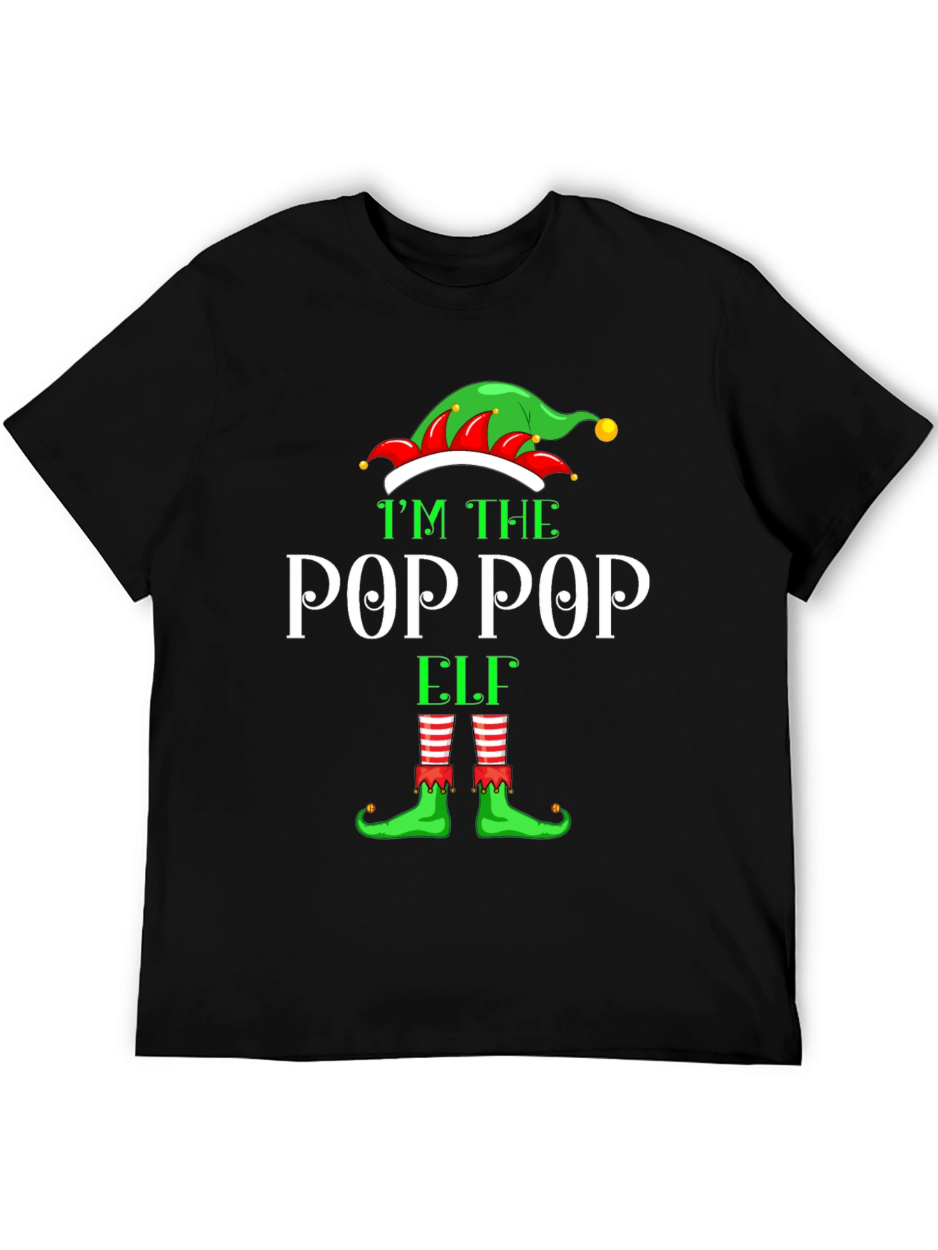 Im The Pop Pop Elf Graphic Tee