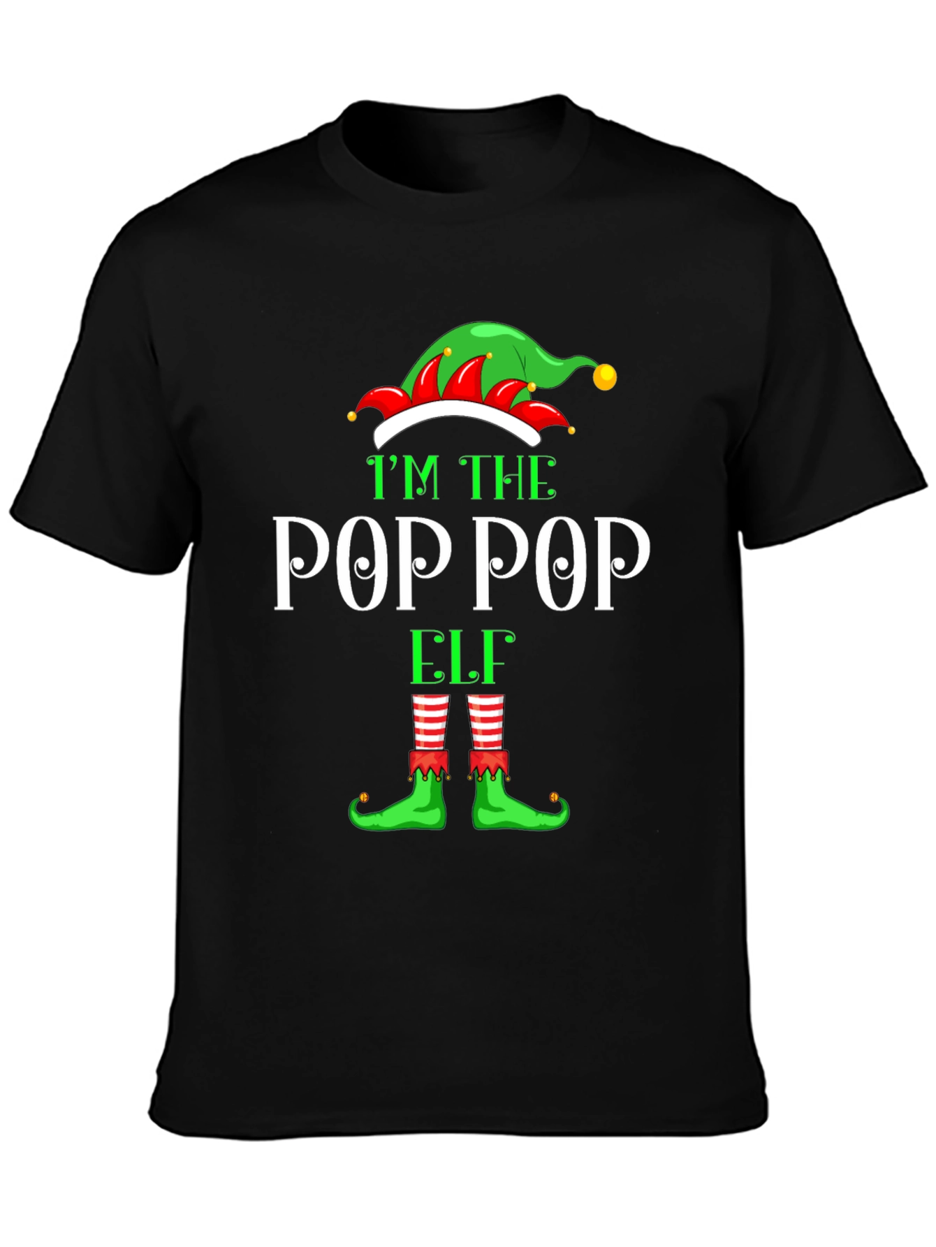Im The Pop Pop Elf Graphic Tee
