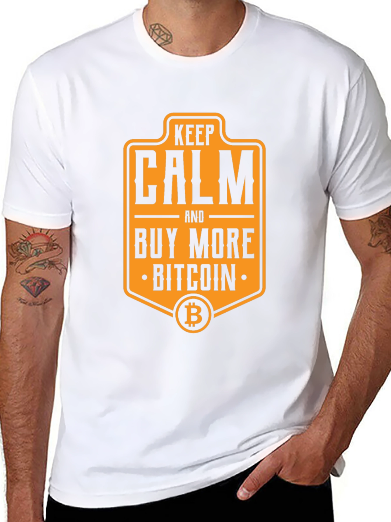 Keep Calm Buy Bitcoin Graphic T-Shirt