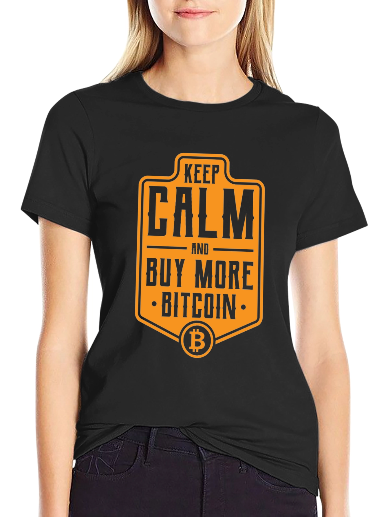 Keep Calm Buy Bitcoin Graphic T-Shirt