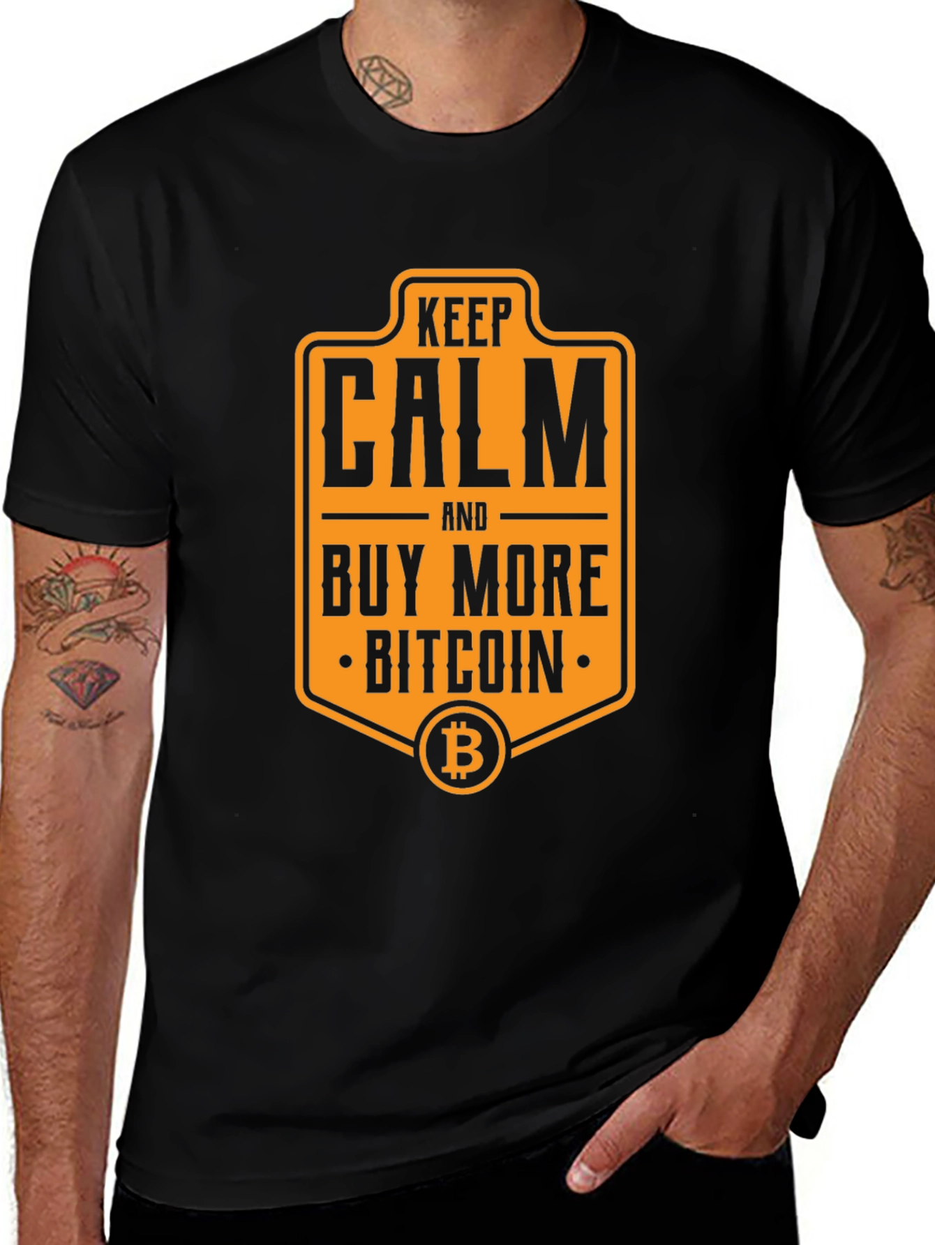 Keep Calm Buy Bitcoin Graphic T-Shirt
