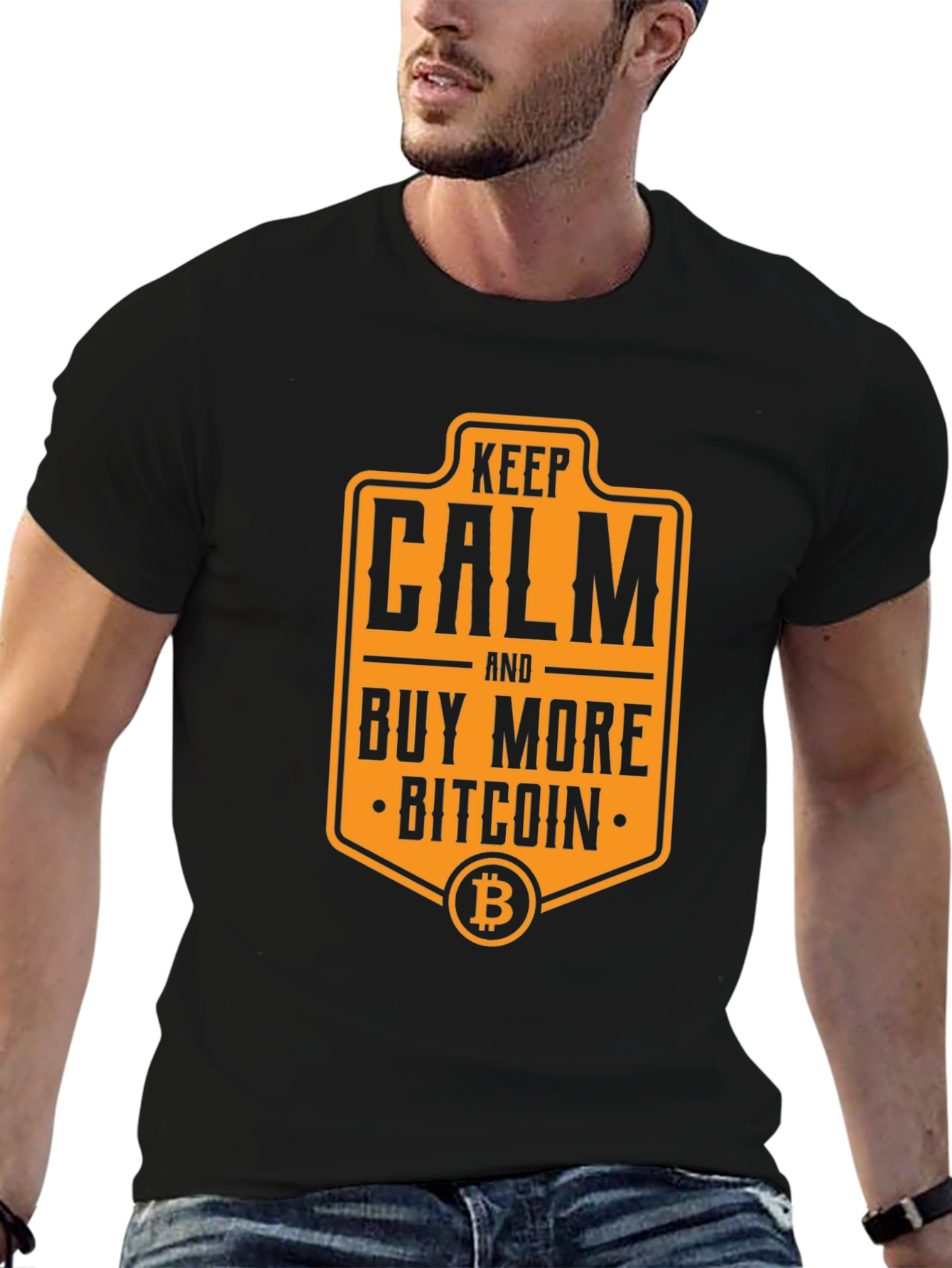 Keep Calm Buy Bitcoin Graphic T-Shirt