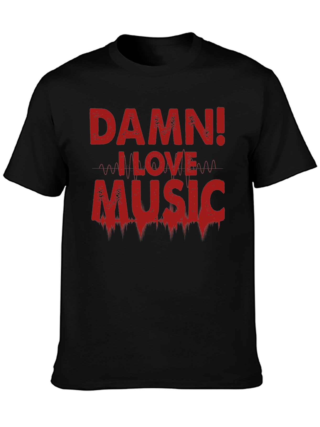 Damn! I Love Music Graphic Tee
