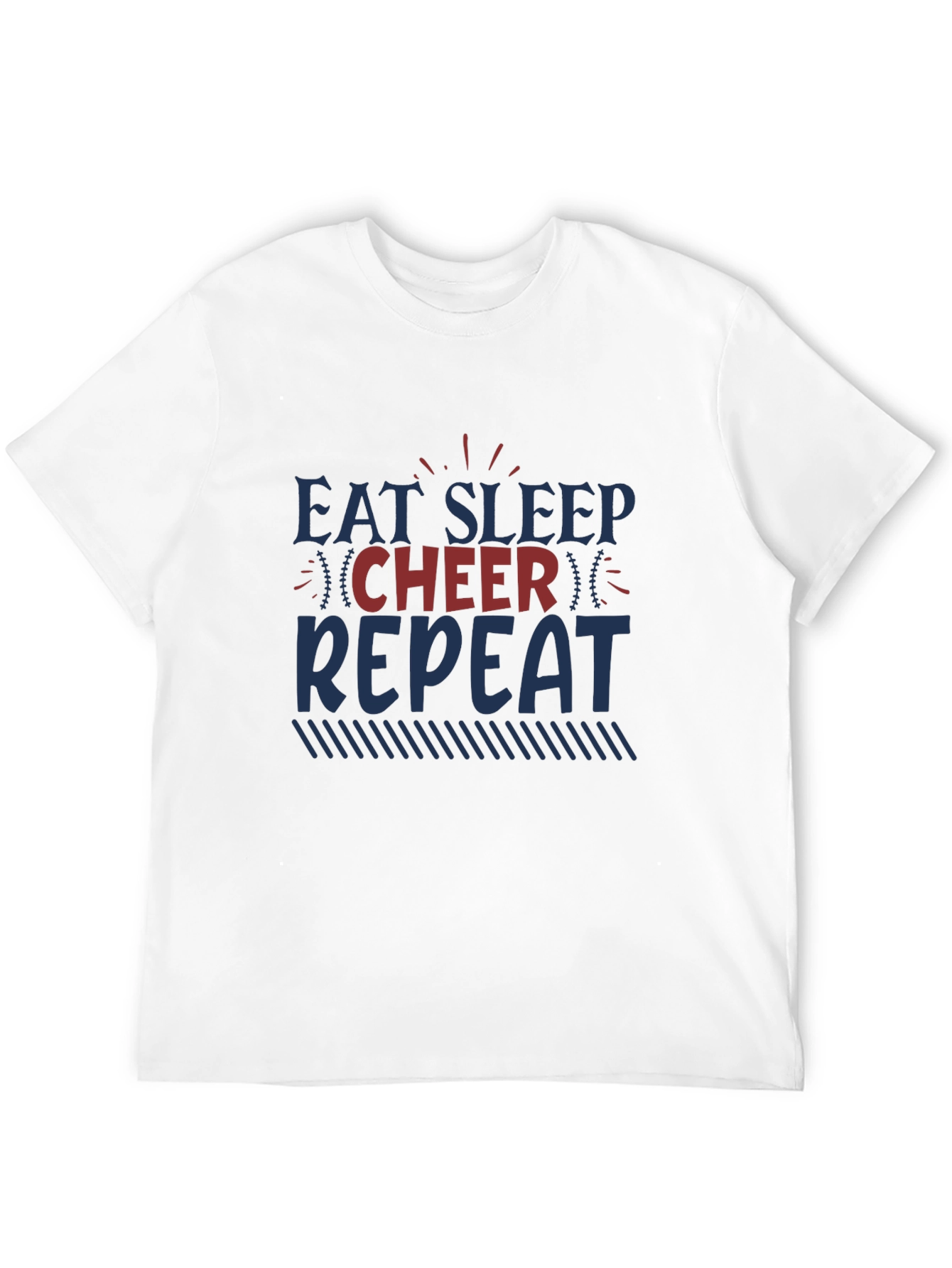 Eat Sleep Cheer Repeat Graphic Tee