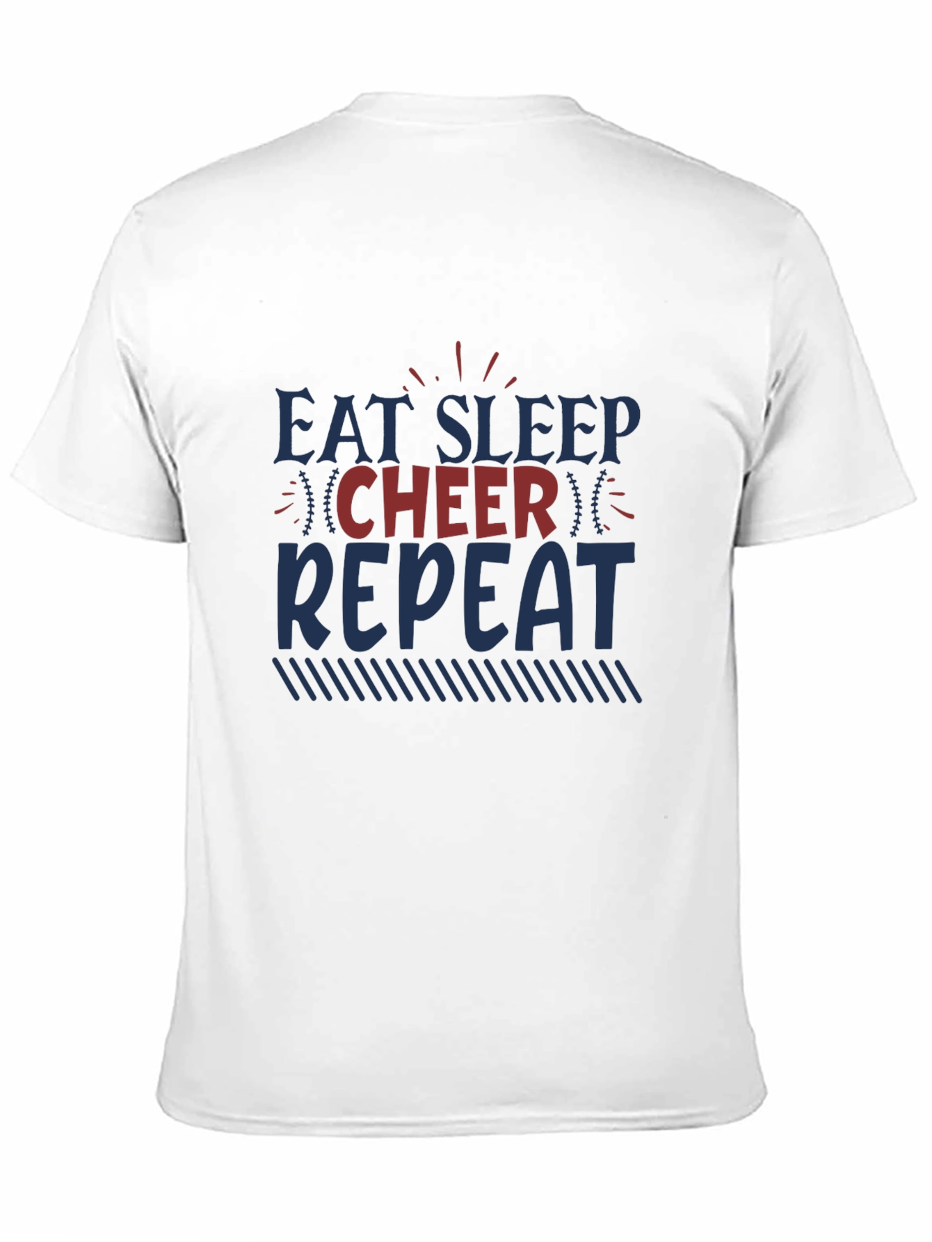 Eat Sleep Cheer Repeat Graphic Tee