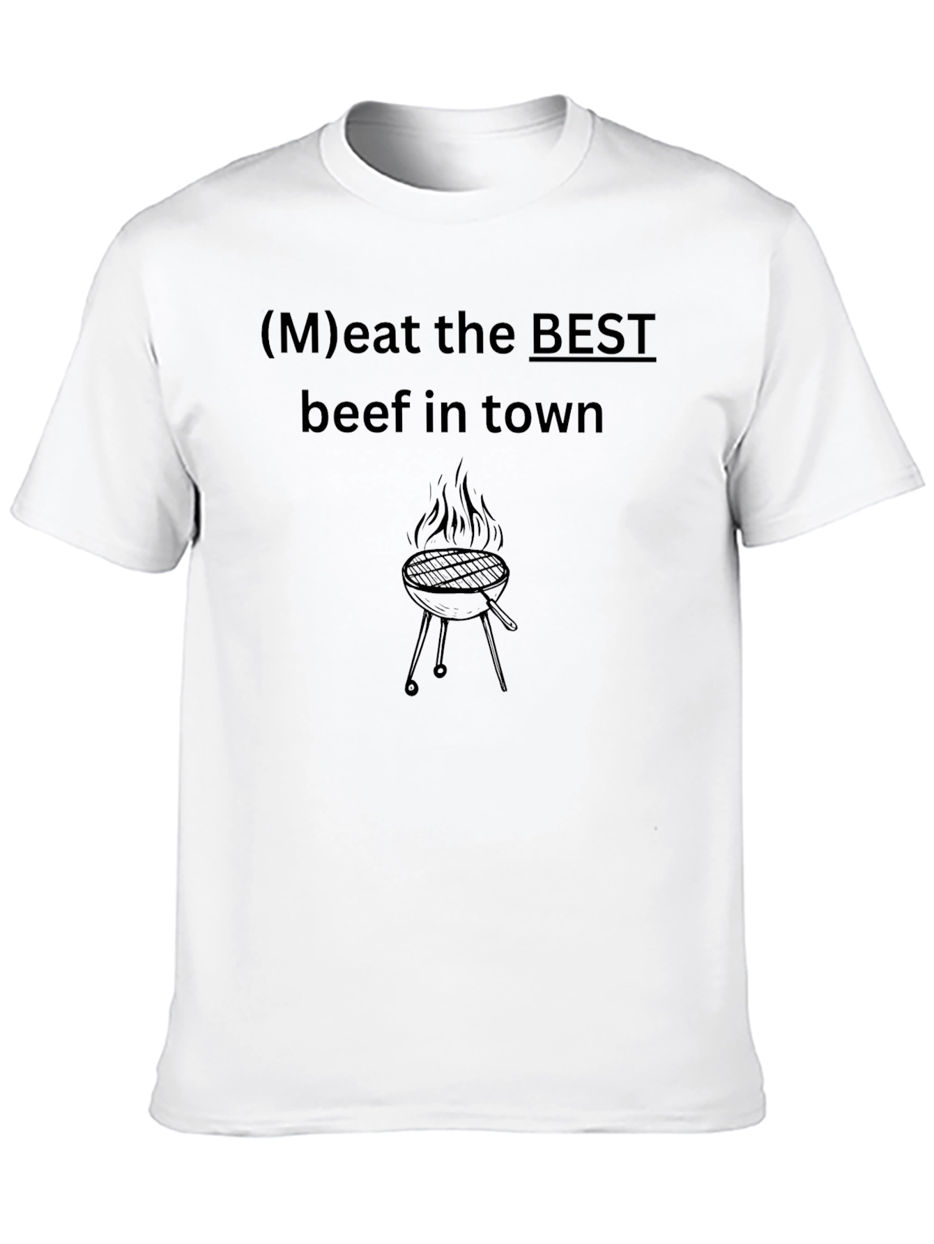 BBQ Meat the Best Black T-Shirt