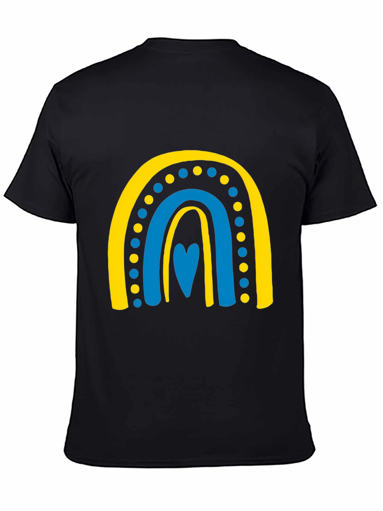 Ukraine Flag Rainbow Heart T-Shirt