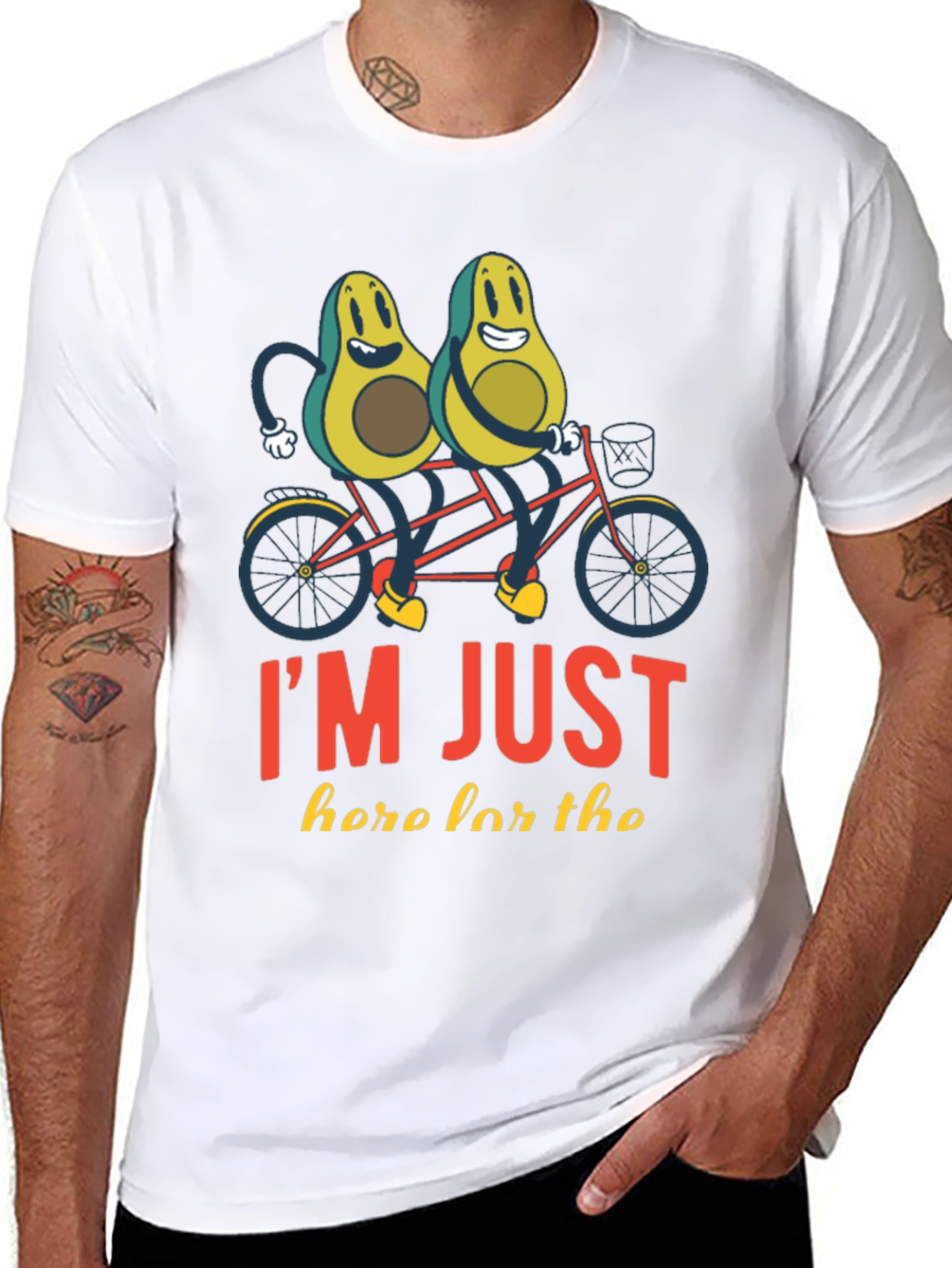 Avocado Tandem Bike Graphic Tee