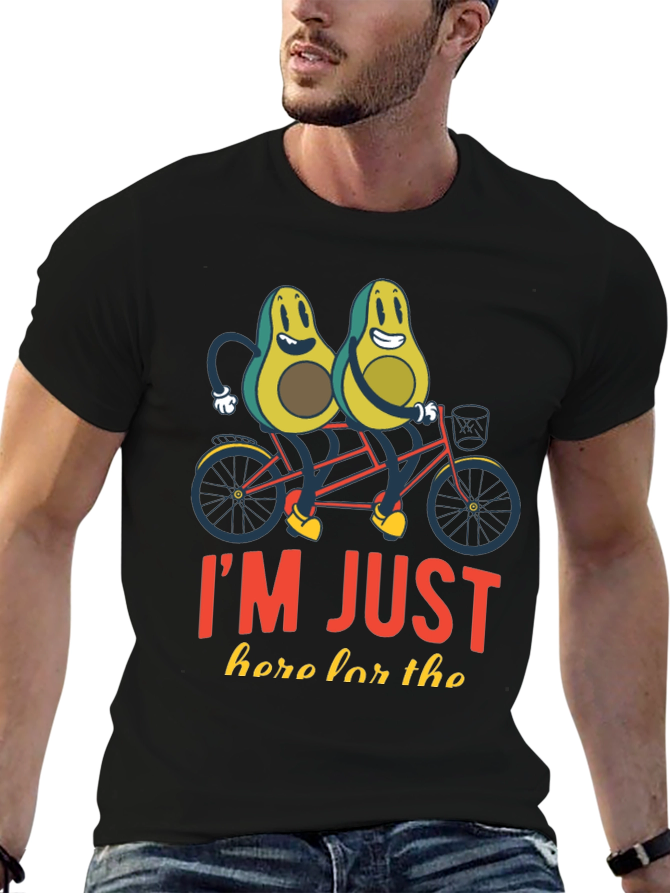 Avocado Tandem Bike Graphic Tee