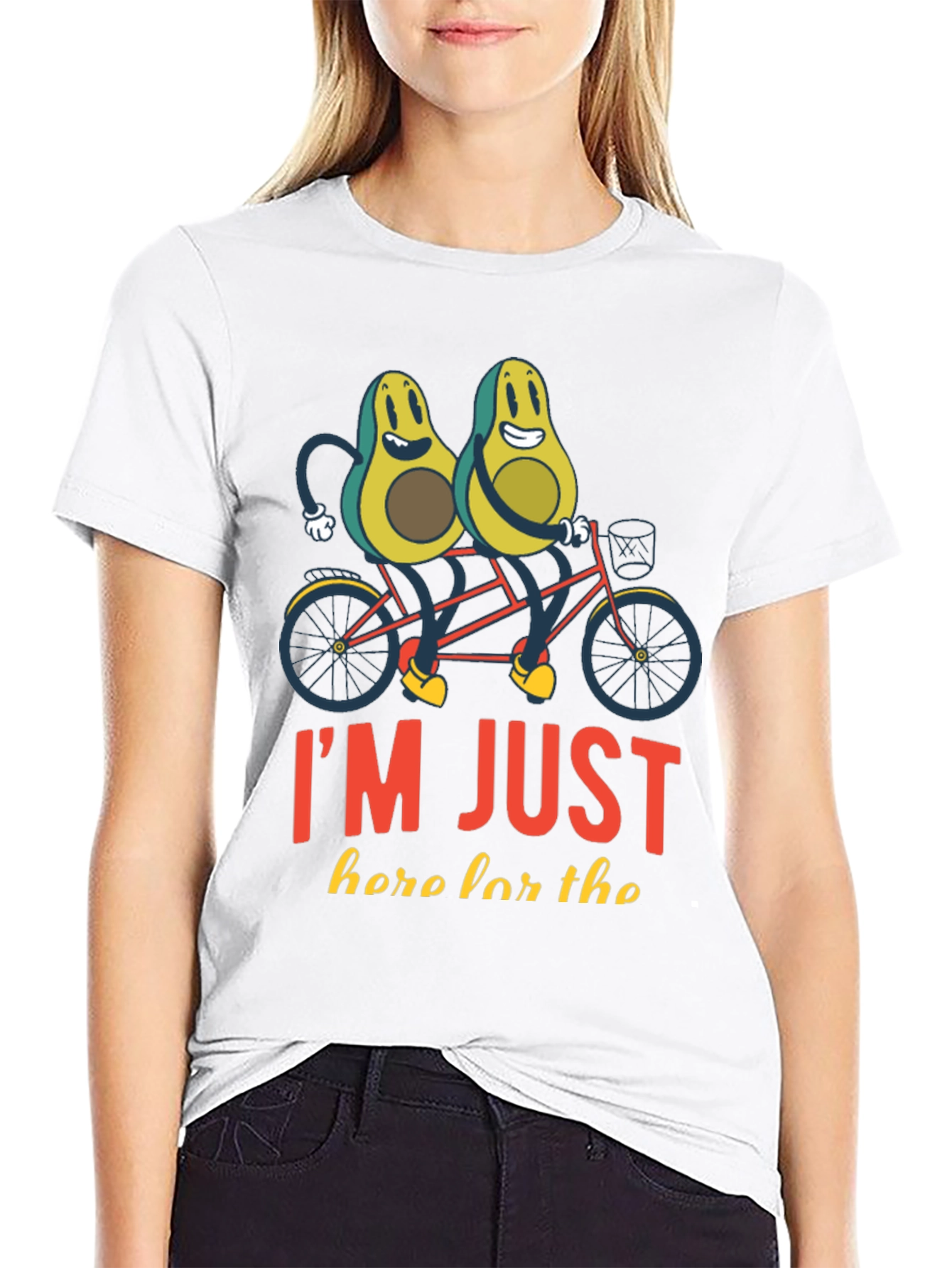 Avocado Tandem Bike Graphic Tee