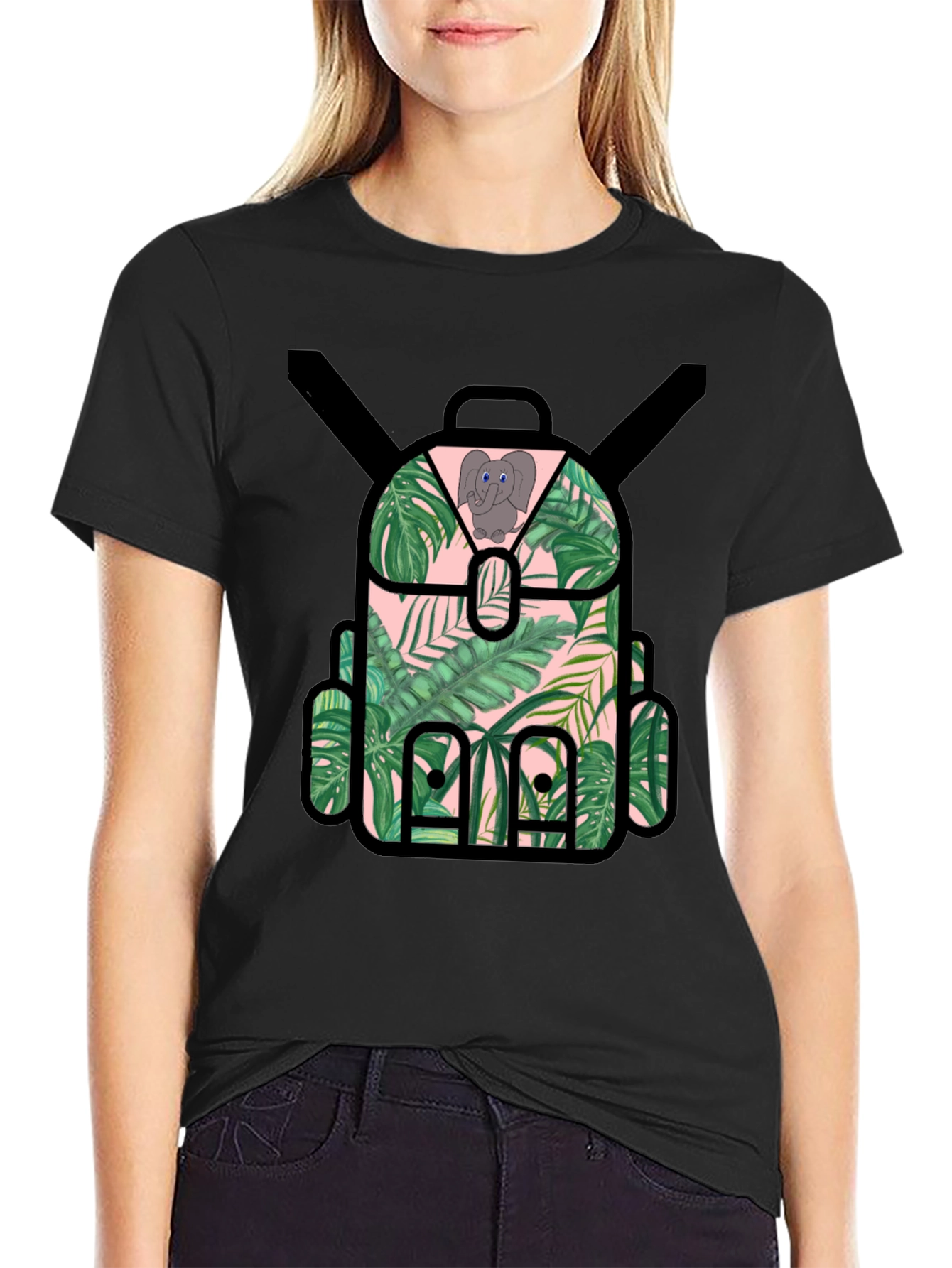 Tropical Backpack T-Shirt