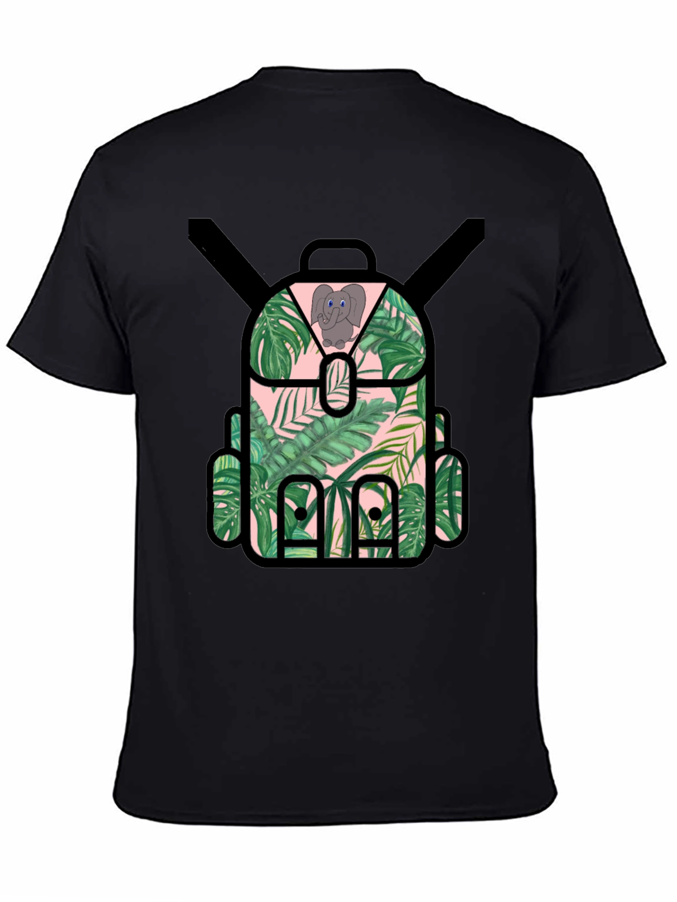 Tropical Backpack T-Shirt