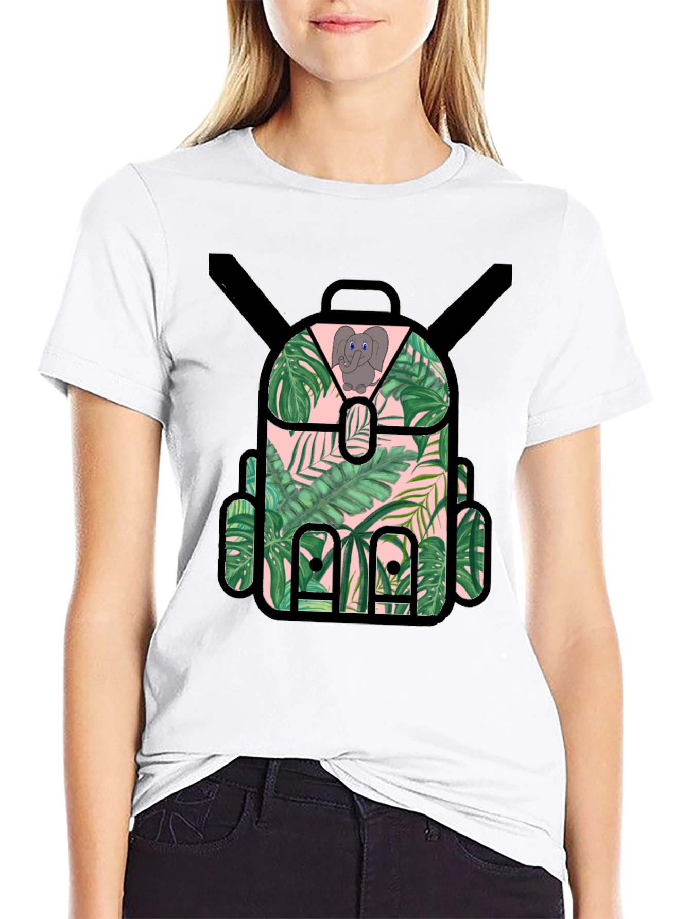 Tropical Backpack T-Shirt