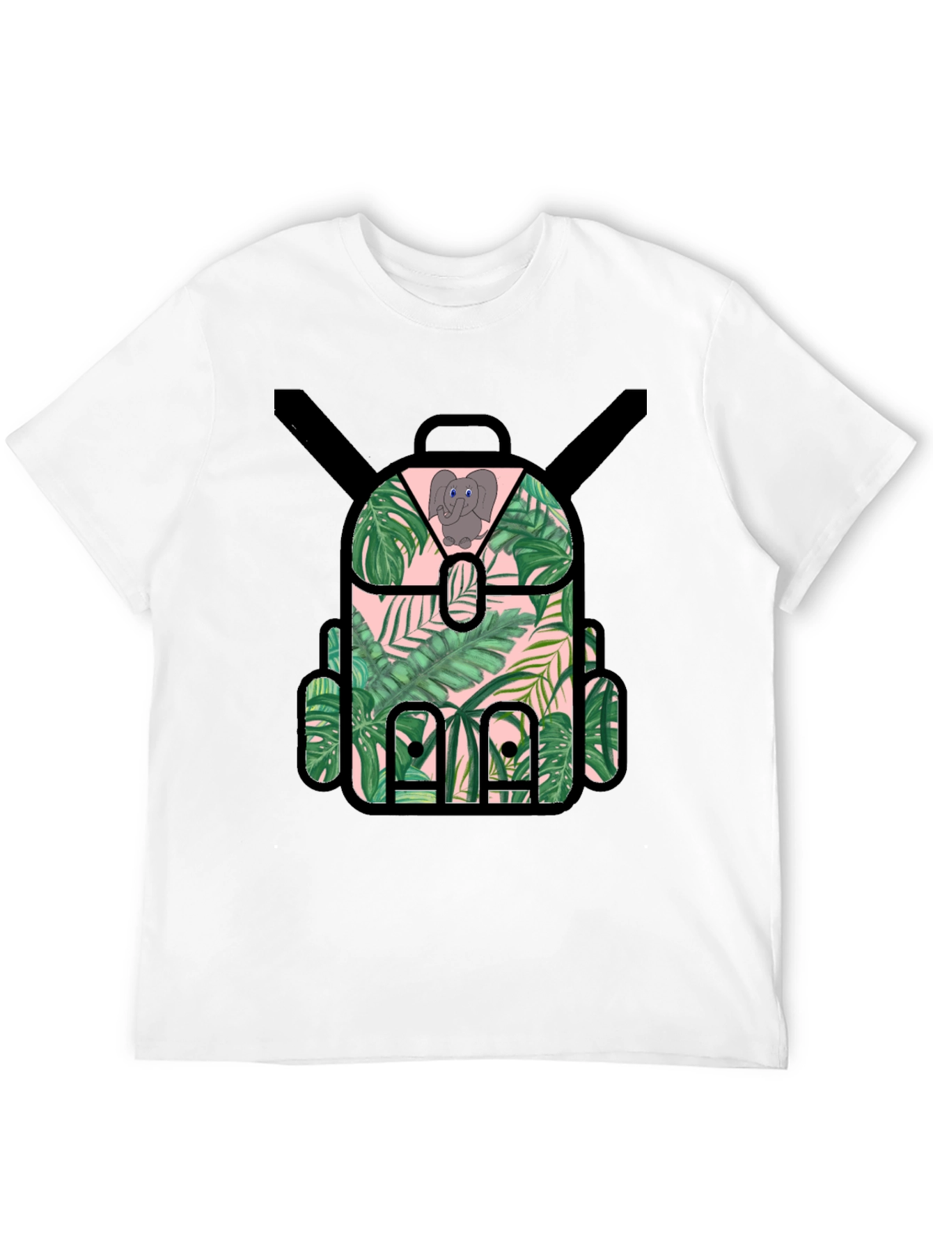 Tropical Backpack T-Shirt