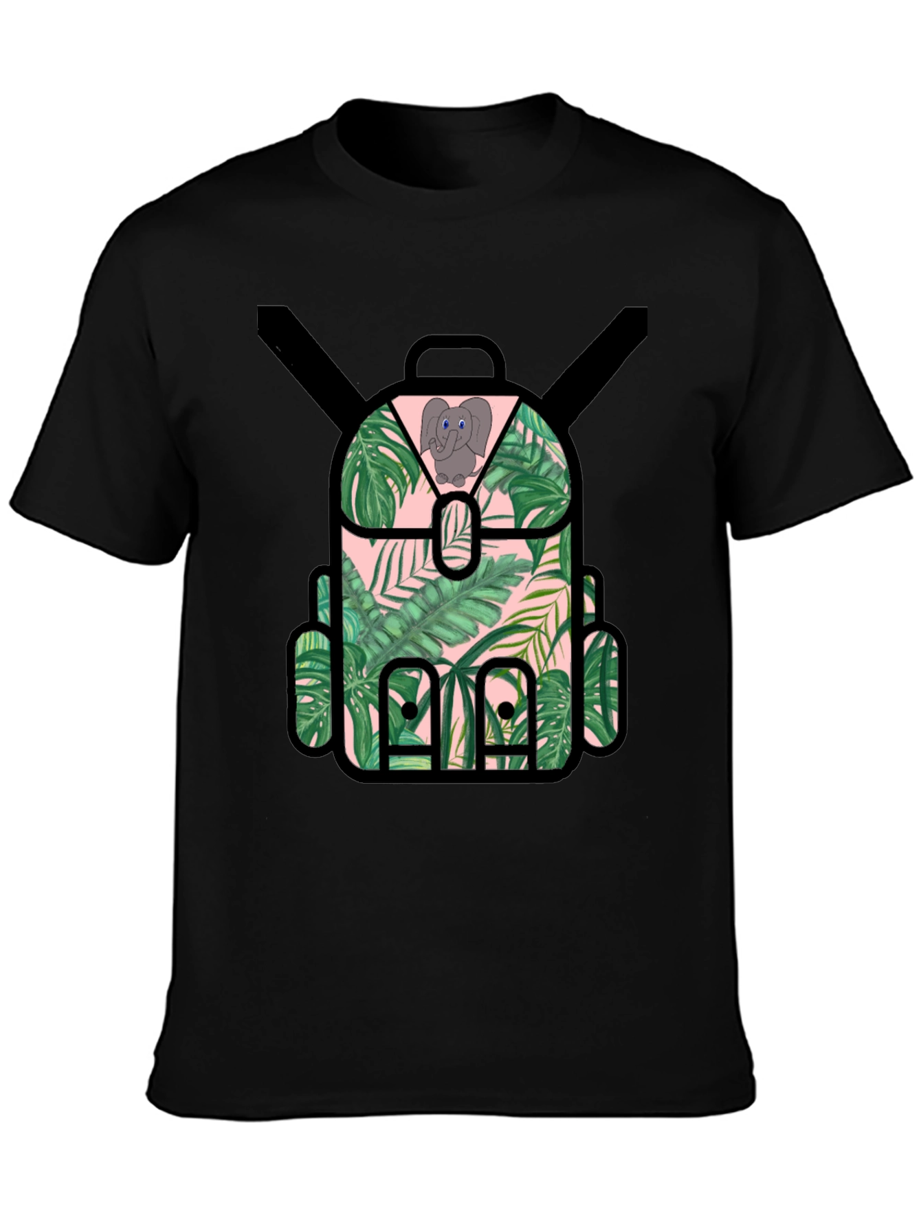 Tropical Backpack T-Shirt