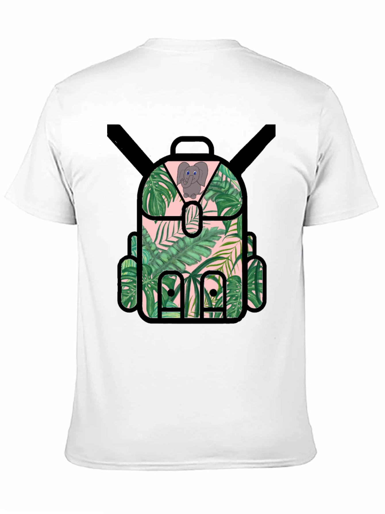 Tropical Backpack T-Shirt