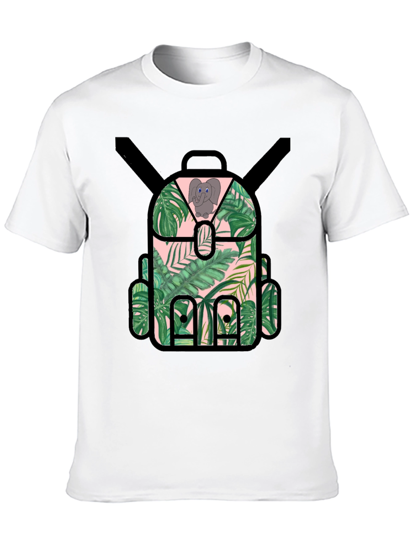 Tropical Backpack T-Shirt