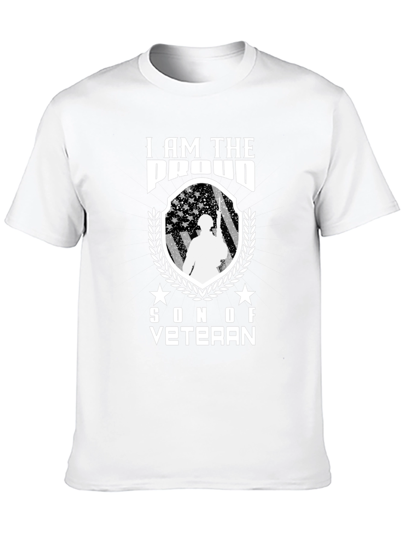 Proud Son of a Veteran Black T-Shirt