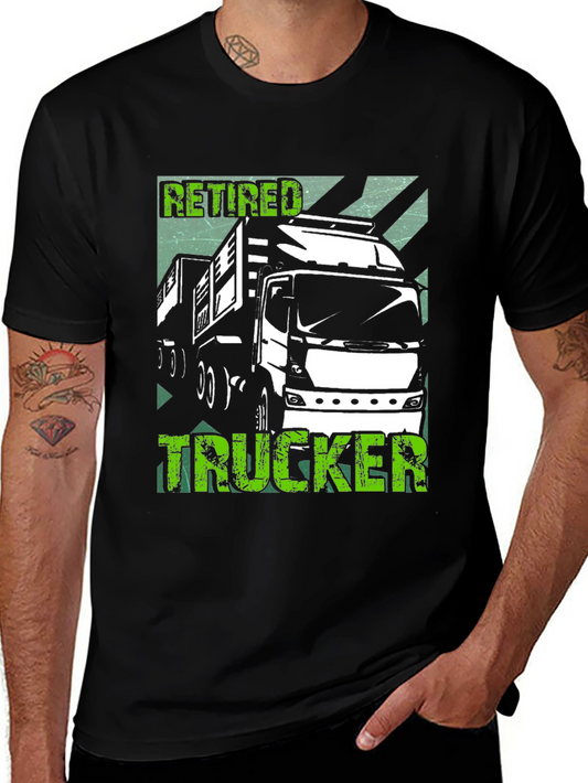 Retired Trucker Graphic T-Shirt