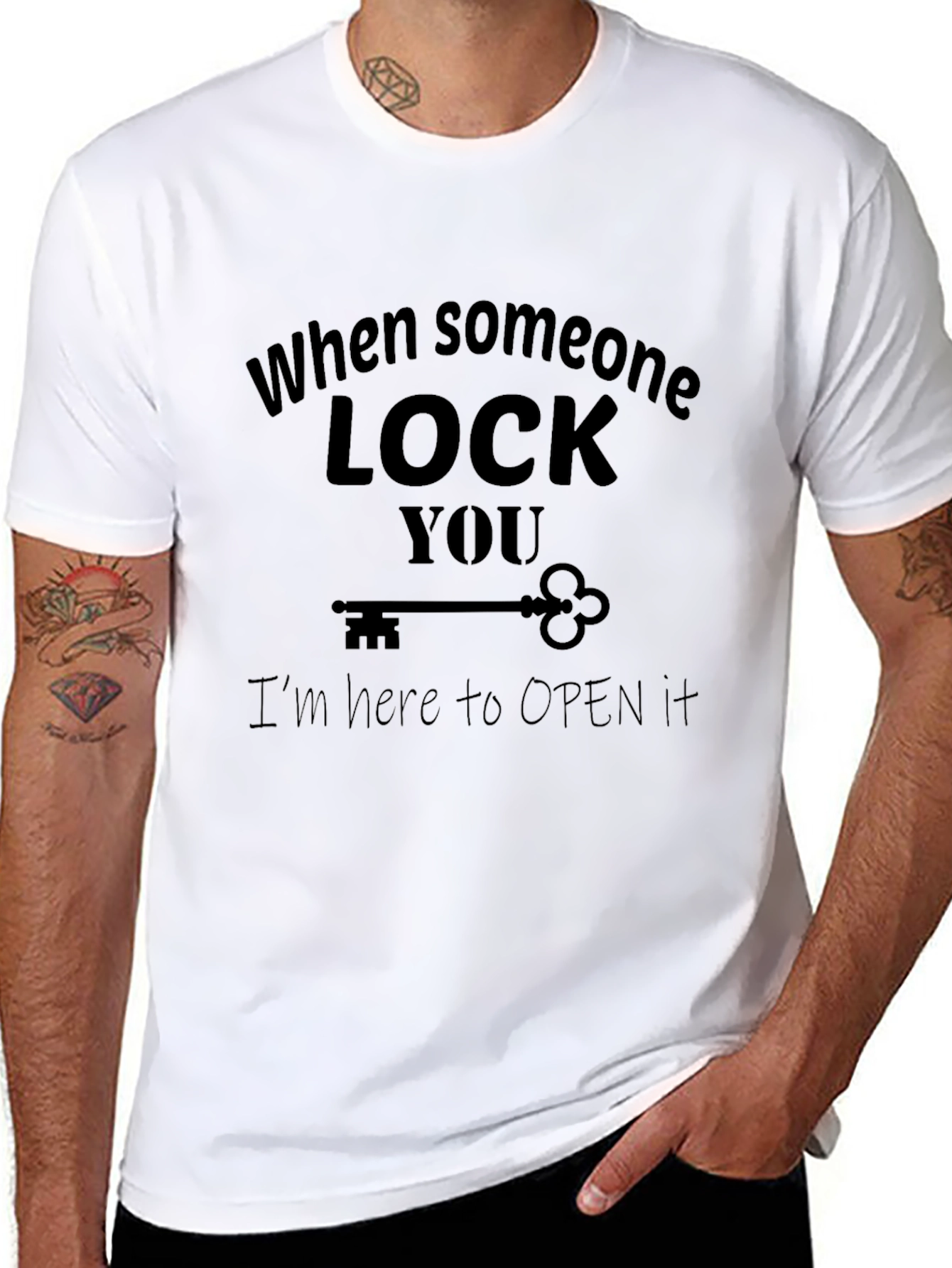 Funny Unlock T-Shirt - When Someone Lock You T-Shirt