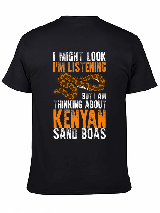 Kenyan Sand Boa T-Shirt - I Might Look Im Listening