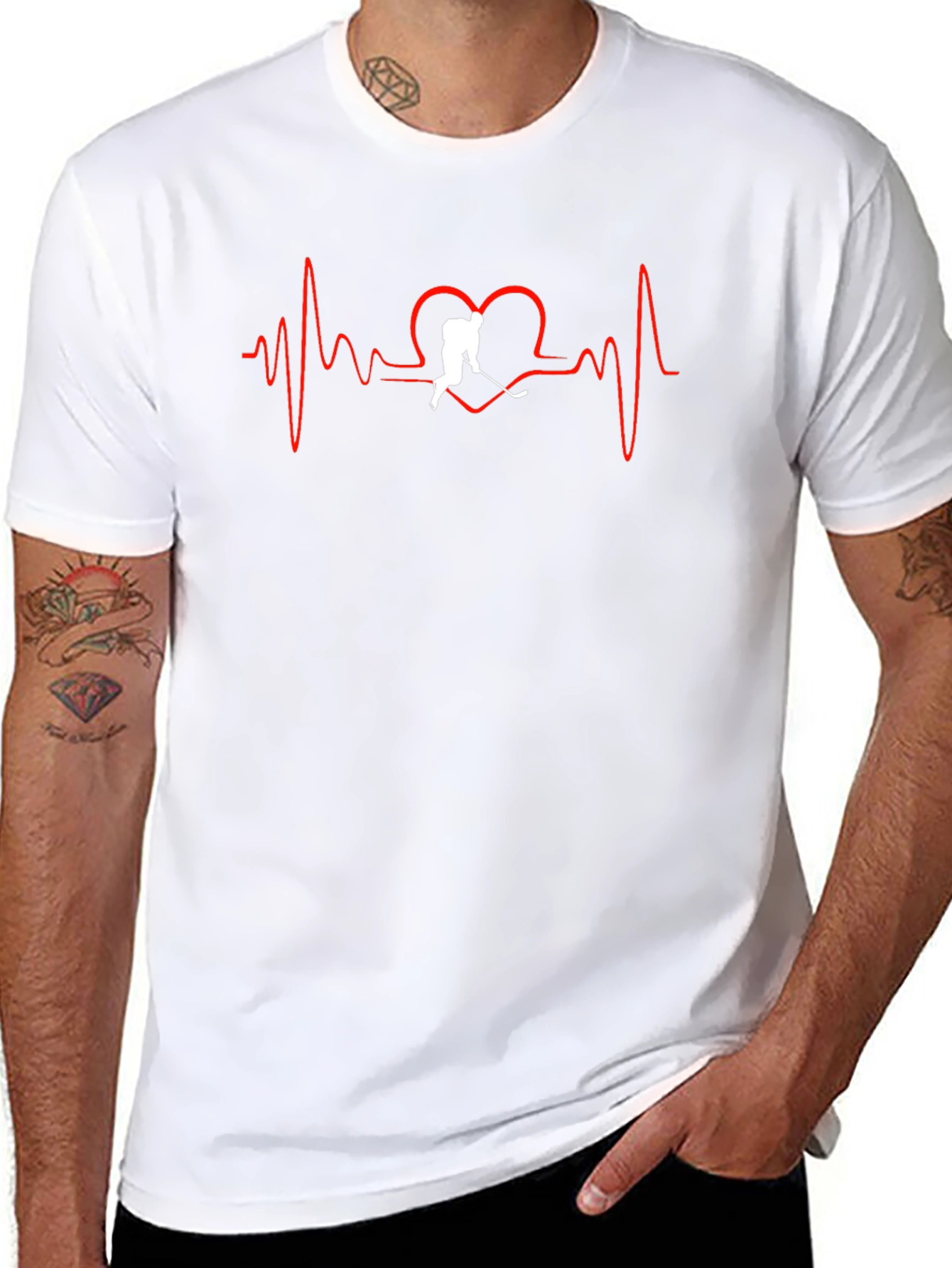 Hockey Heartbeat T-Shirt - Passion on Display