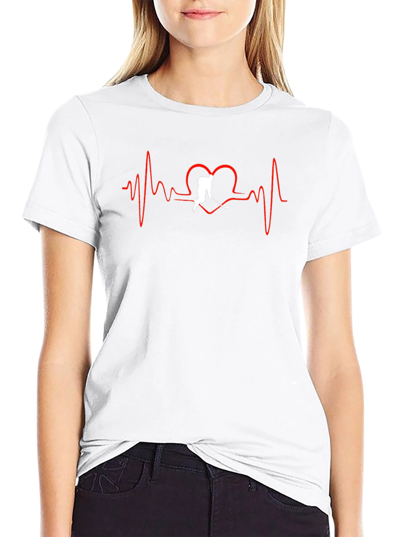 Hockey Heartbeat T-Shirt - Passion on Display