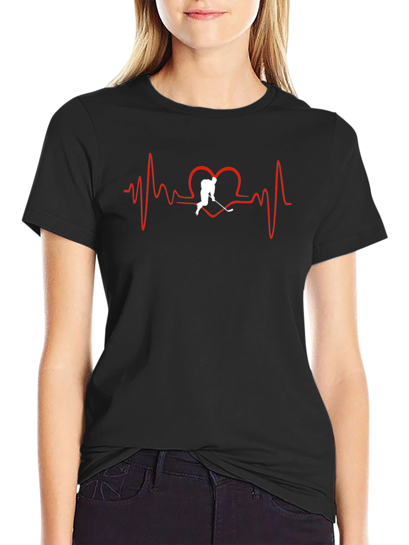Hockey Heartbeat T-Shirt - Passion on Display
