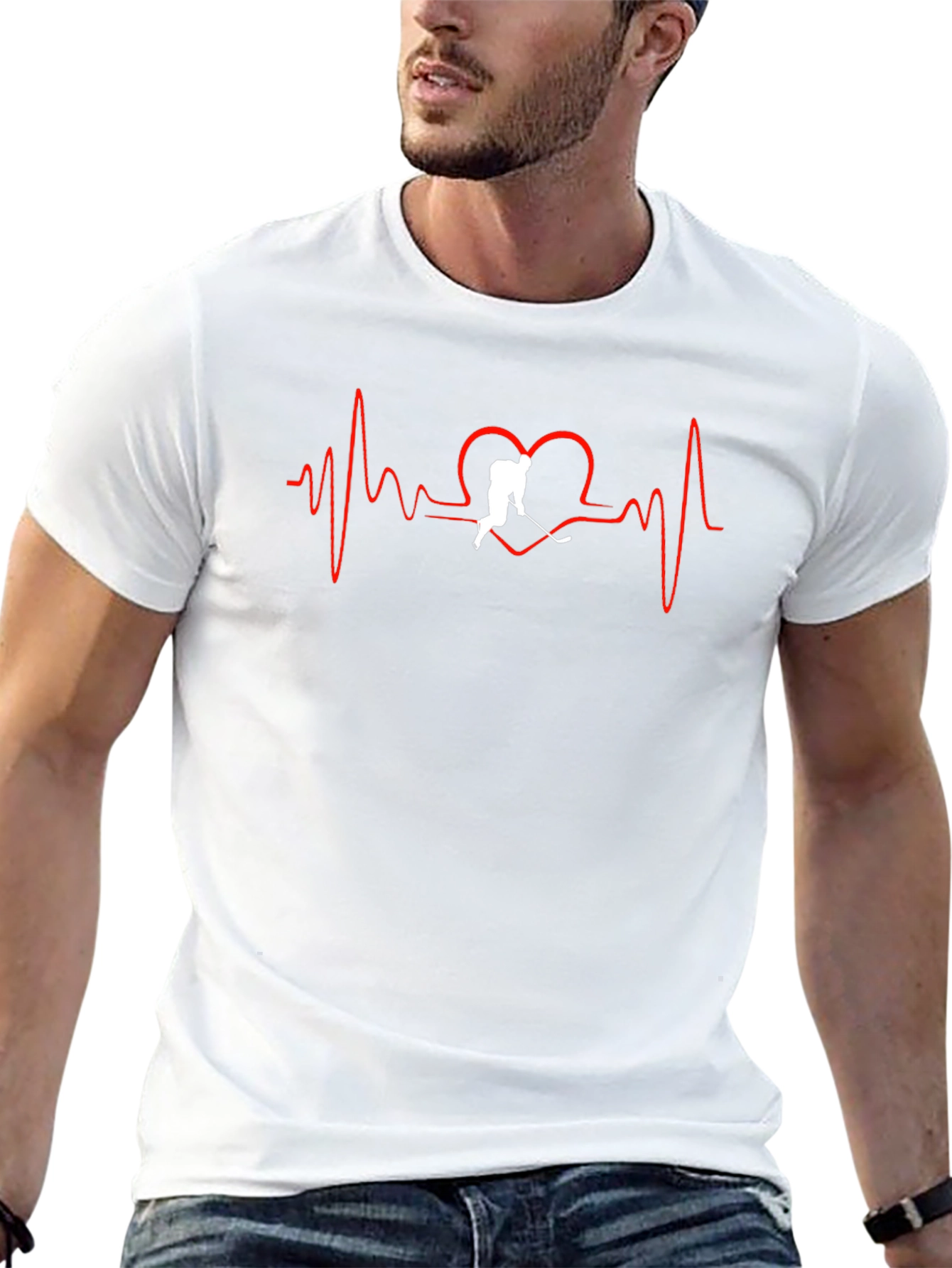Hockey Heartbeat T-Shirt - Passion on Display