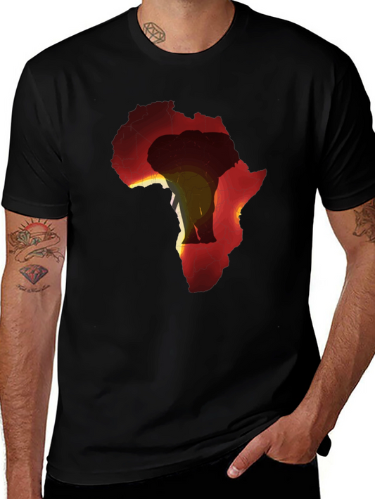 Africa Continent Elephant Graphic Tee