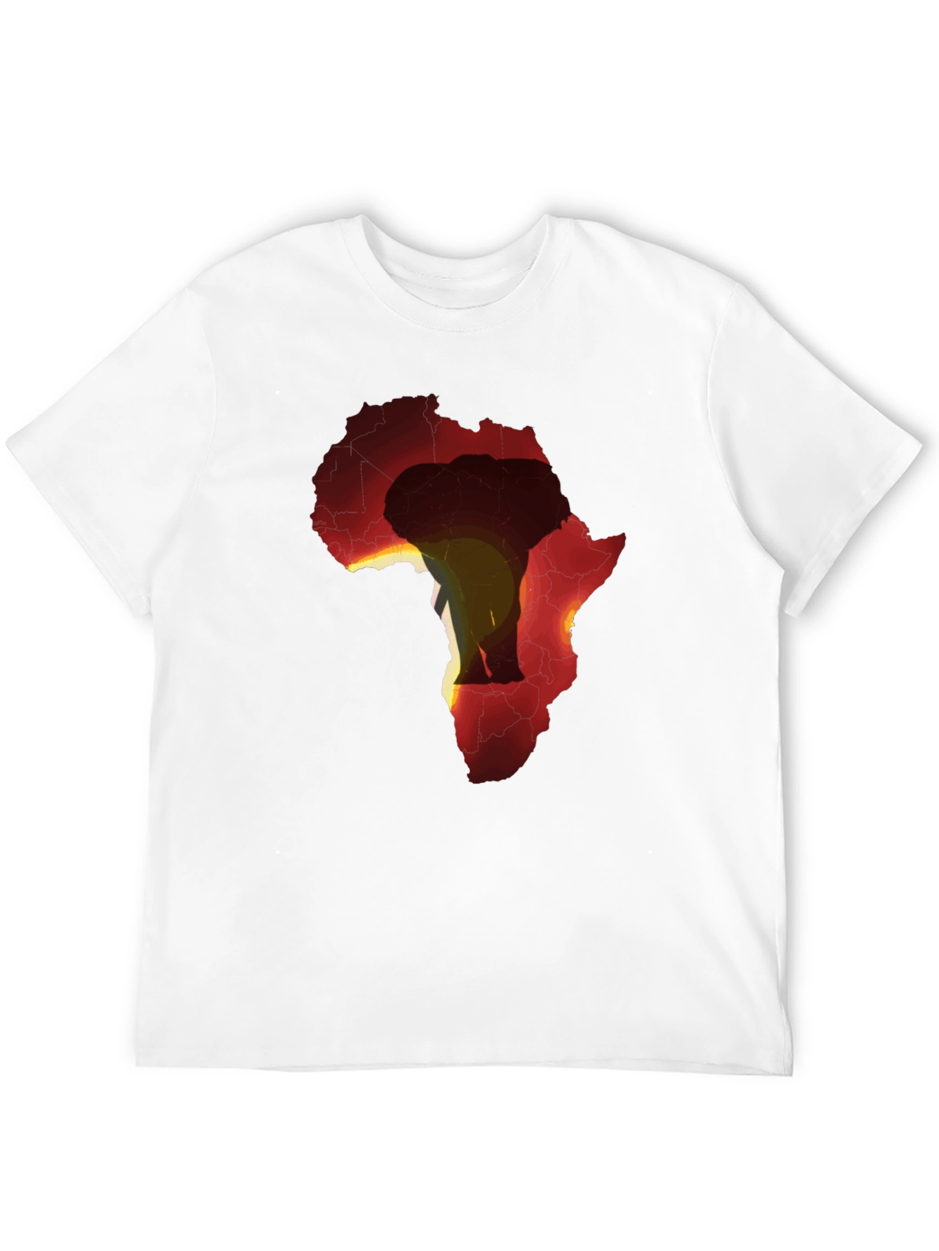Africa Continent Elephant Graphic Tee