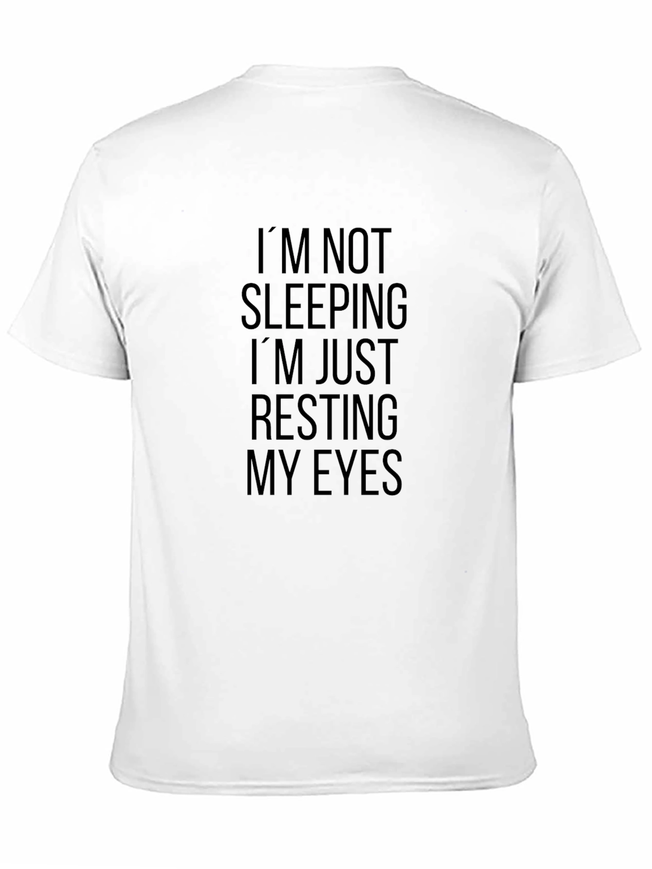 Resting Eyes Black T-Shirt - Funny Slogan Tee
