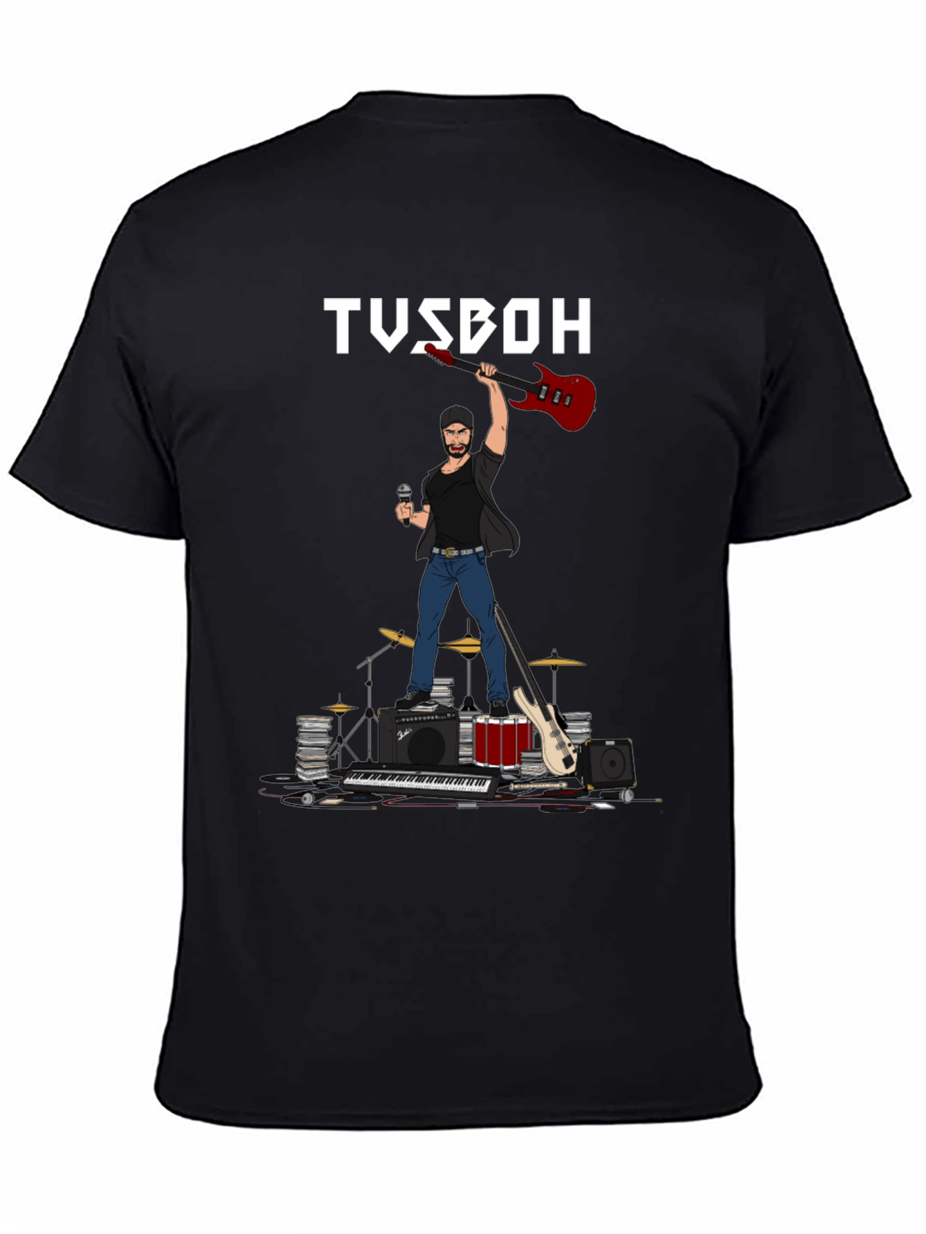 TUSBOH Musician Graphic T-Shirt